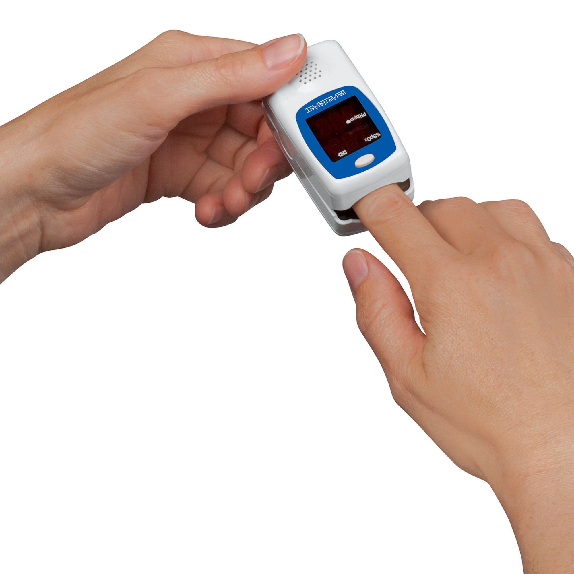 Veridian Healthcare LLC 11-50L - SmartHeart Fingertip Pulse Oximeter, Talking Blood Oxygen Saturation Monitor - 1/Each, 24/Case
