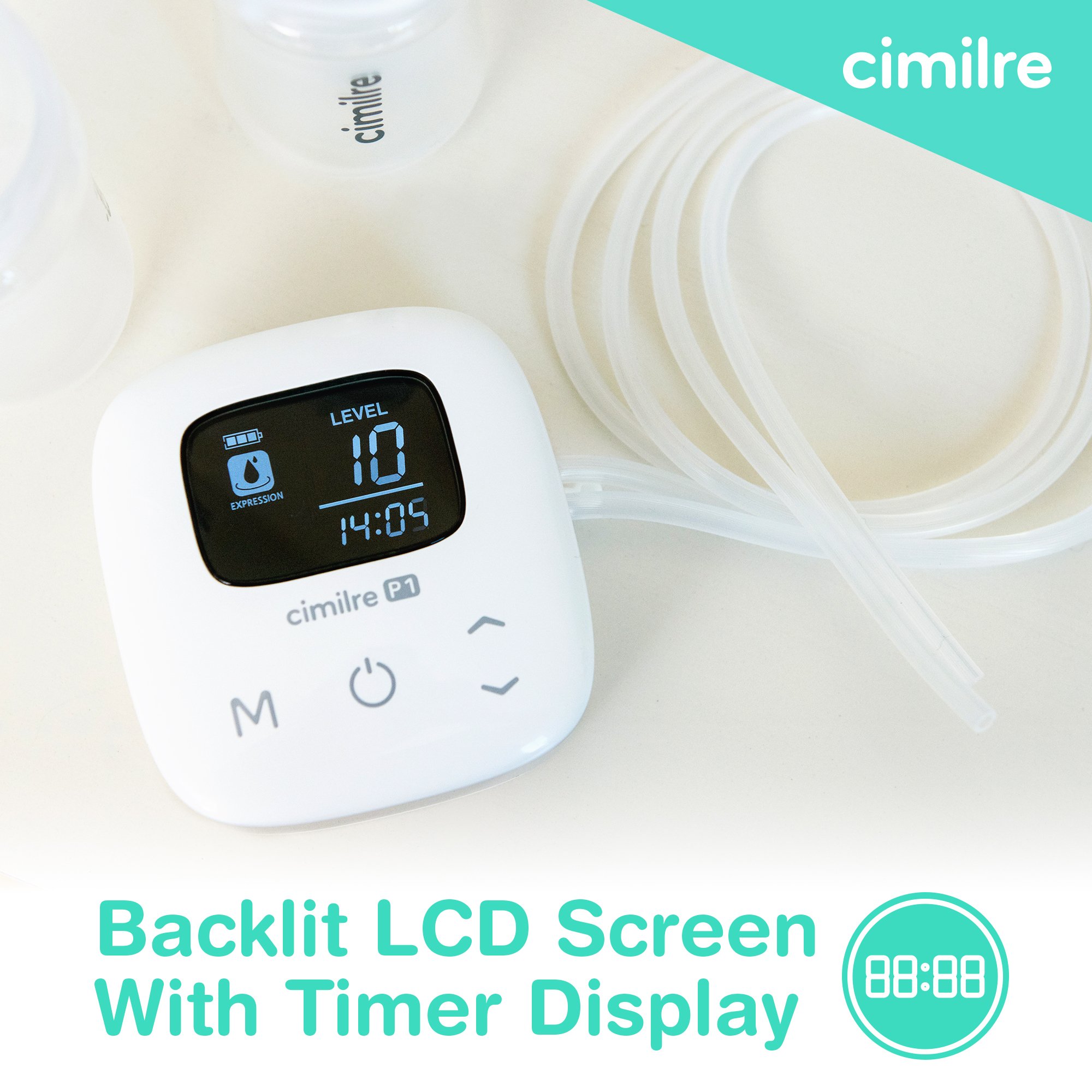 Symmetrical Health LLC P1-100-00-00 - Cimilre® P1 Double Electric Breast Pump Kit - 1/Each, 6/Case
