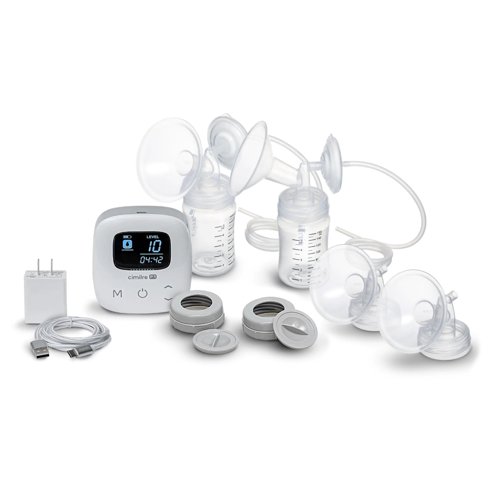 Symmetrical Health LLC P1-100-00-00 - Cimilre® P1 Double Electric Breast Pump Kit - 1/Each, 6/Case
