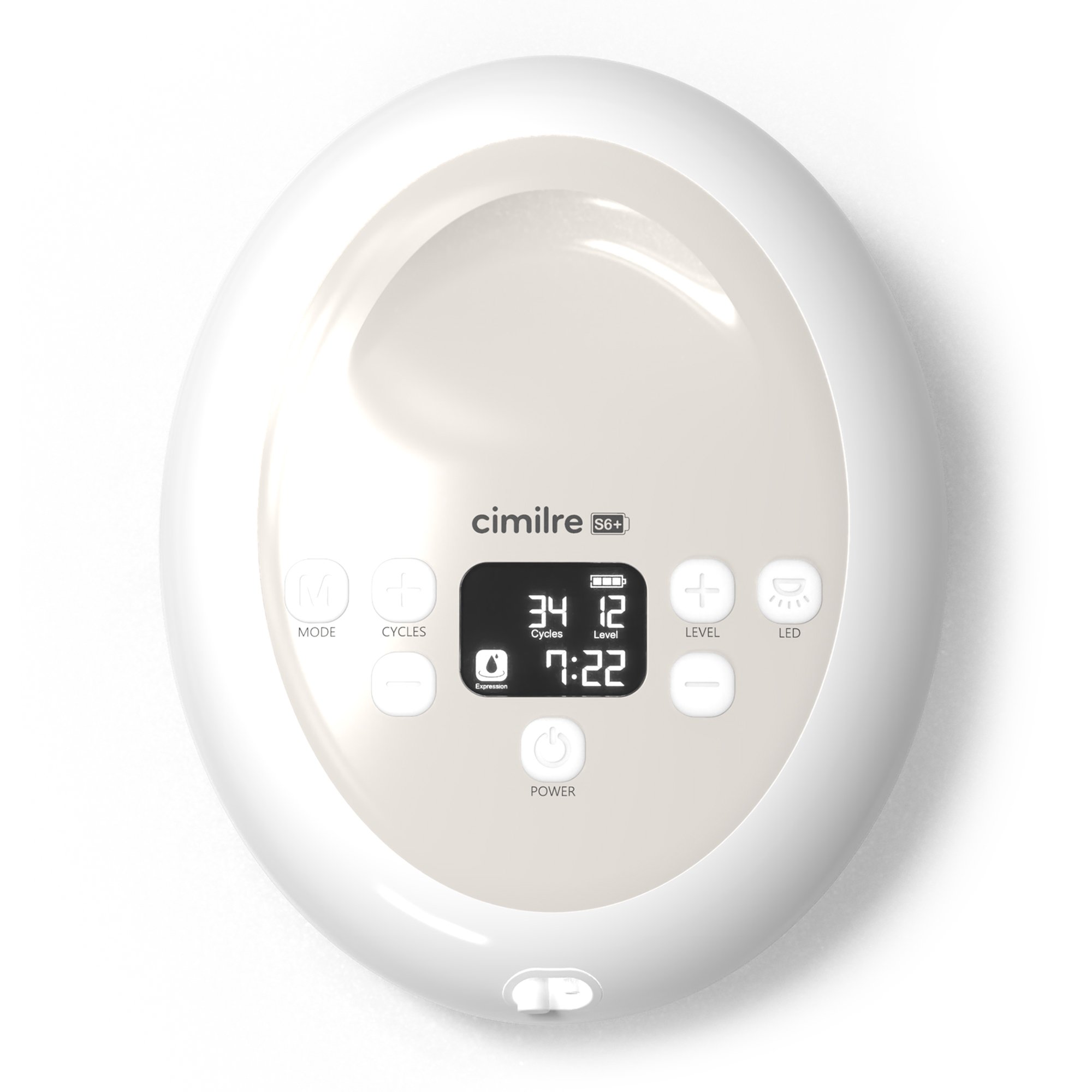 Symmetrical Health LLC S6P-100-00-00 - Cimilre® S6+ Adjustable Rechargeable Breast Pump Kit - 1/Each, 4/Case