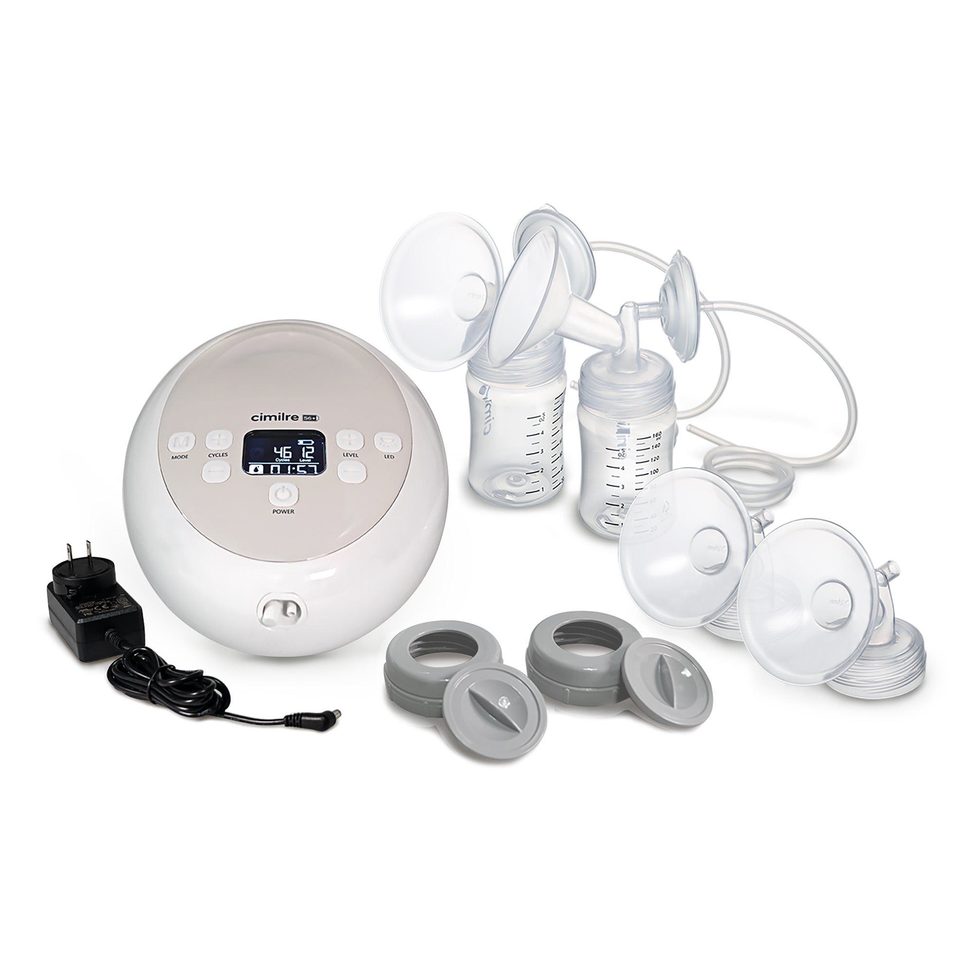 Symmetrical Health LLC S6P-100-00-00 - Cimilre® S6+ Adjustable Rechargeable Breast Pump Kit - 1/Each, 4/Case
