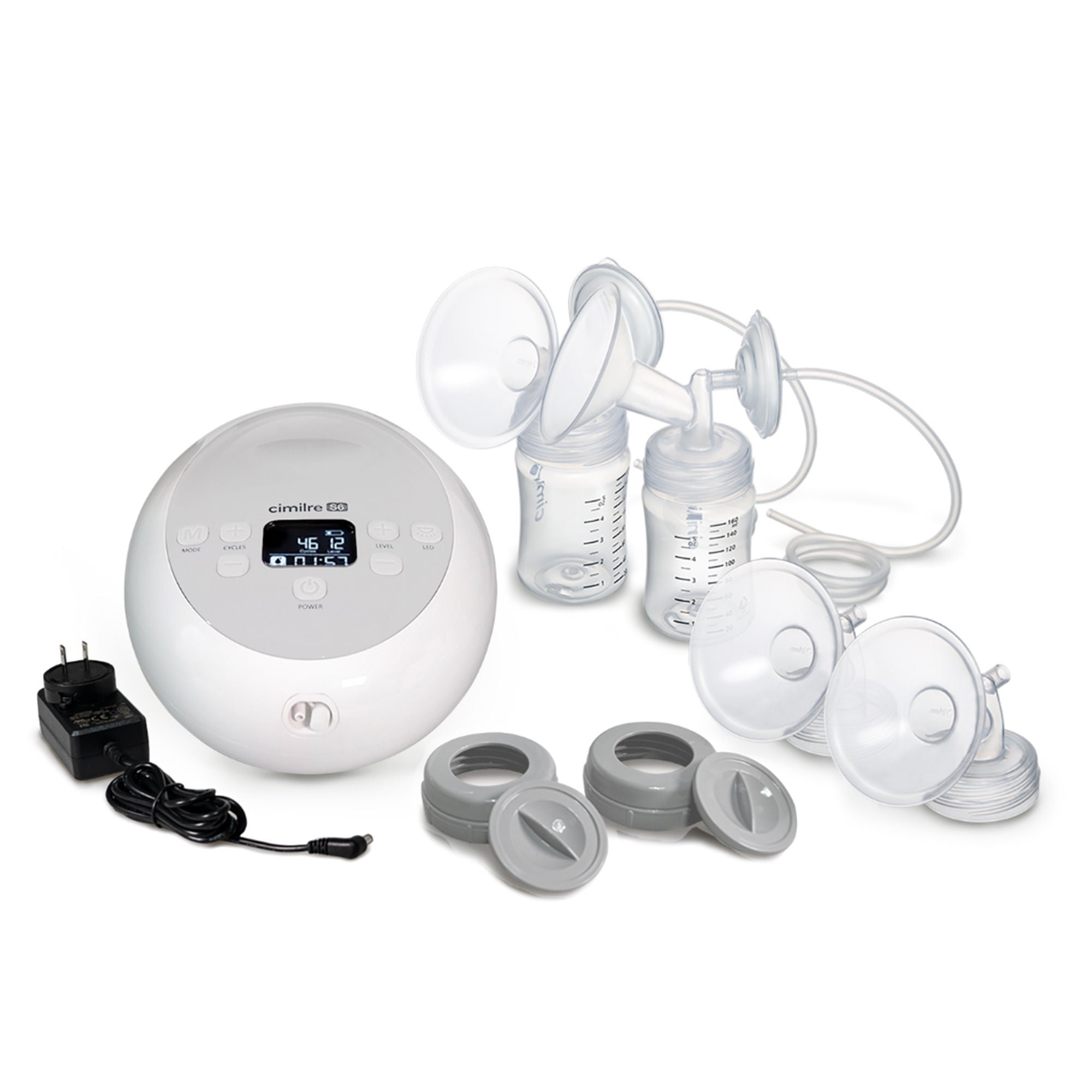 Symmetrical Health LLC - S6P-100-00-00 Cimilre® S6+ Adjustable Rechargeable Breast Pump Kit