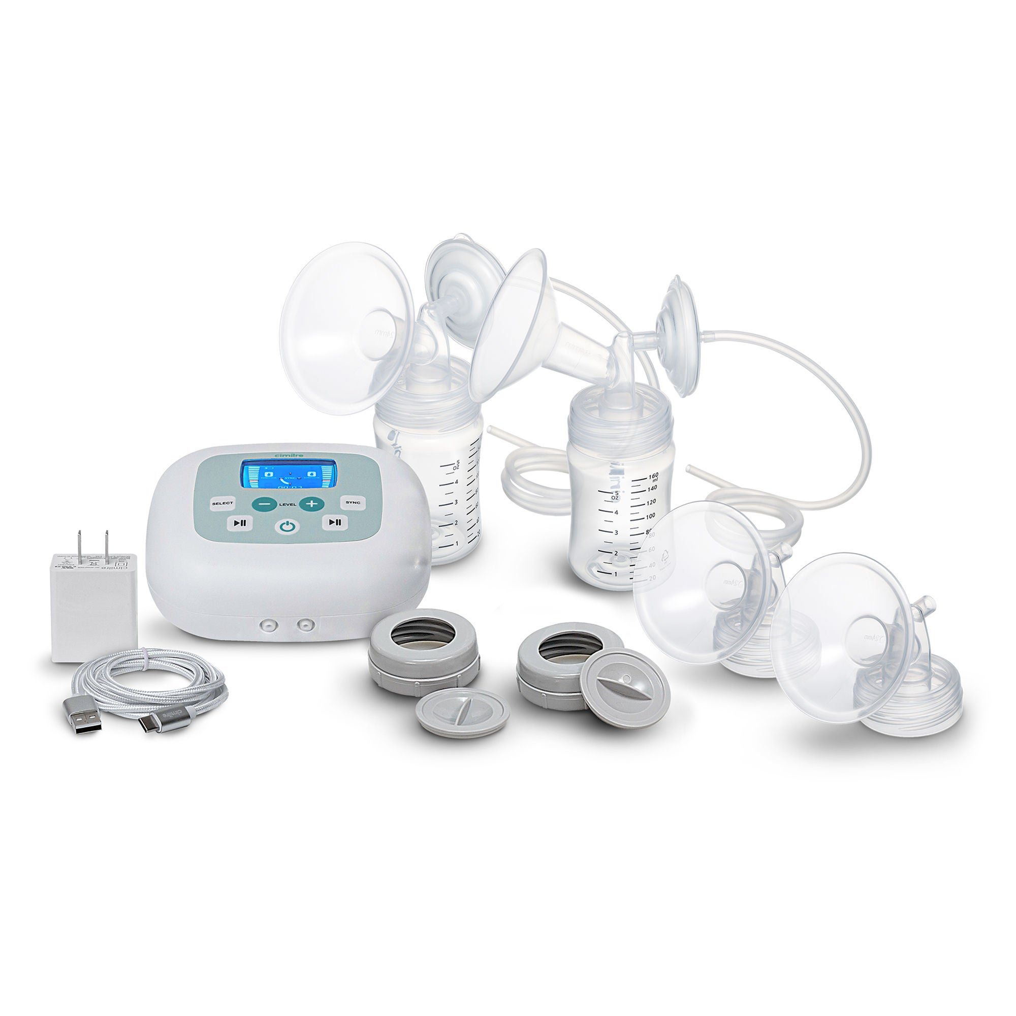 Symmetrical Health LLC - S5P000 Double Electric Breast Pump Kit Cimilre® S5+