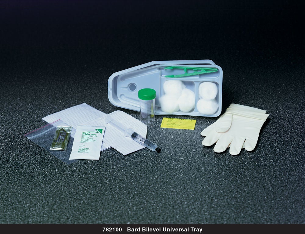 Bard - 782102 Catheter Insertion Tray Bard® Bilevel Foley Without Catheter Without Balloon Without Catheter