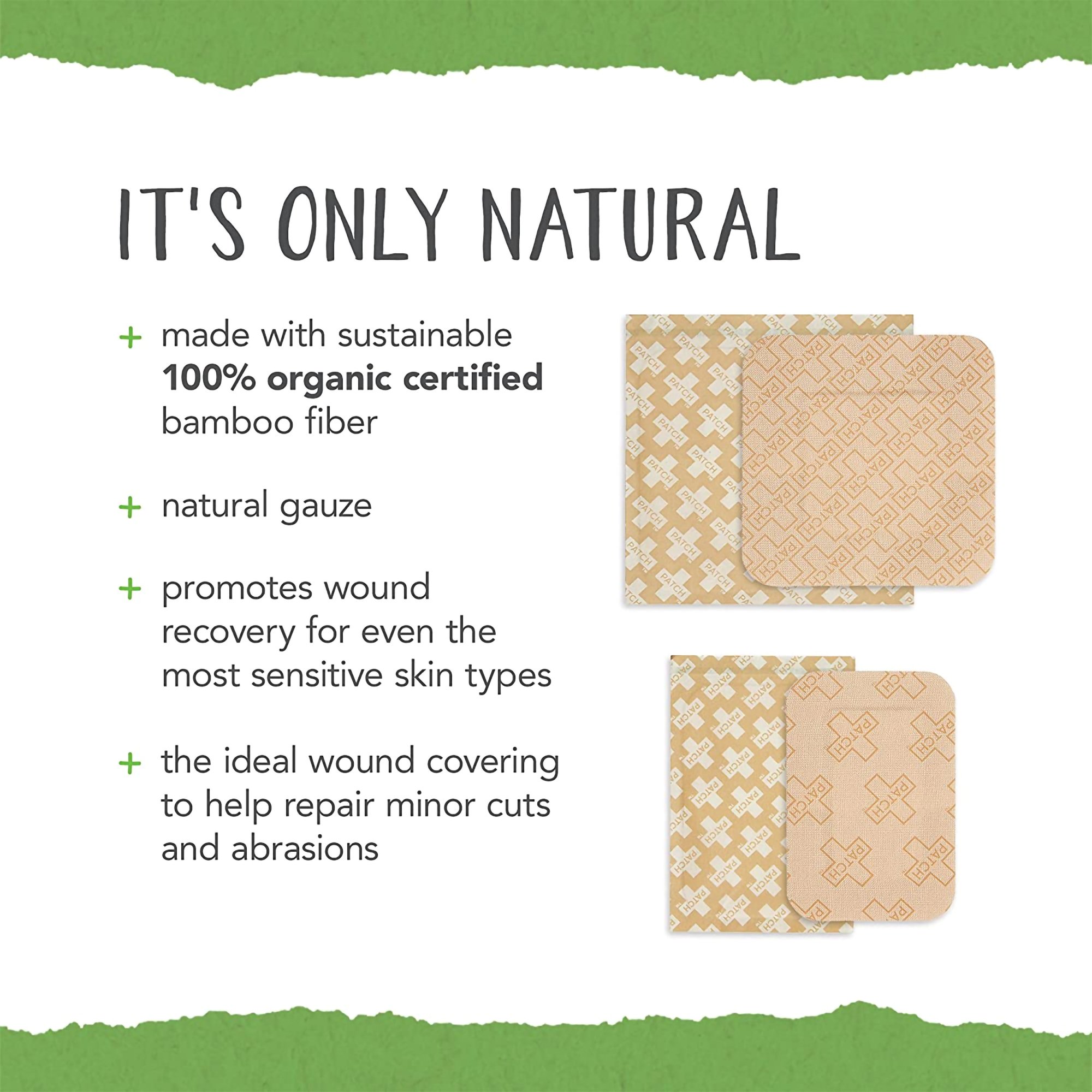 Nutricare USA LLC PATNALFCT - Patch™ Adhesive Strip, 2 x 3 Inch / 3 x 3 Inch - 1/Pack, 5/Box, 30/Case