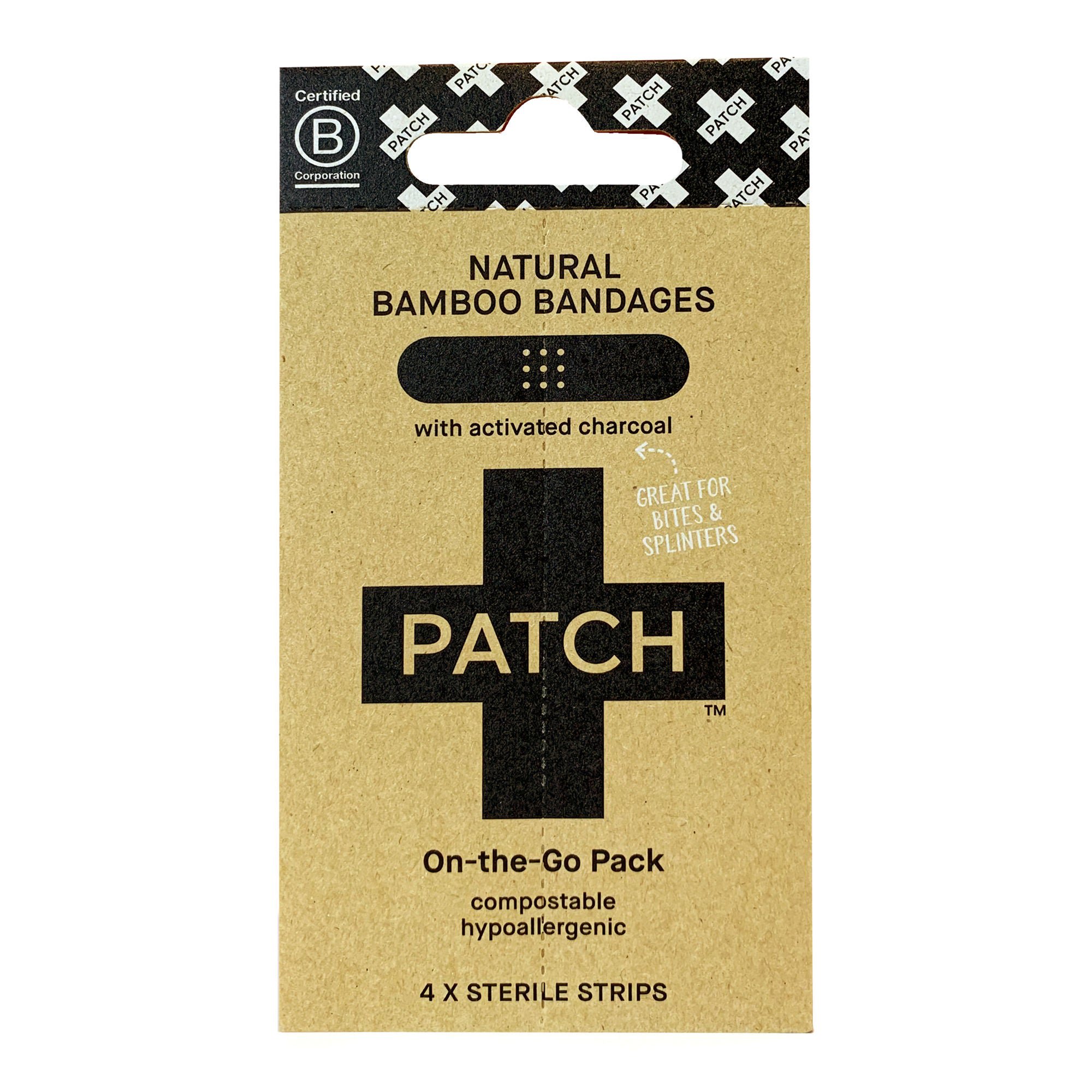 Nutricare USA LLC - PATACOTGCT Patch™ On The Go Pack Adhesive Strip with Charcoal