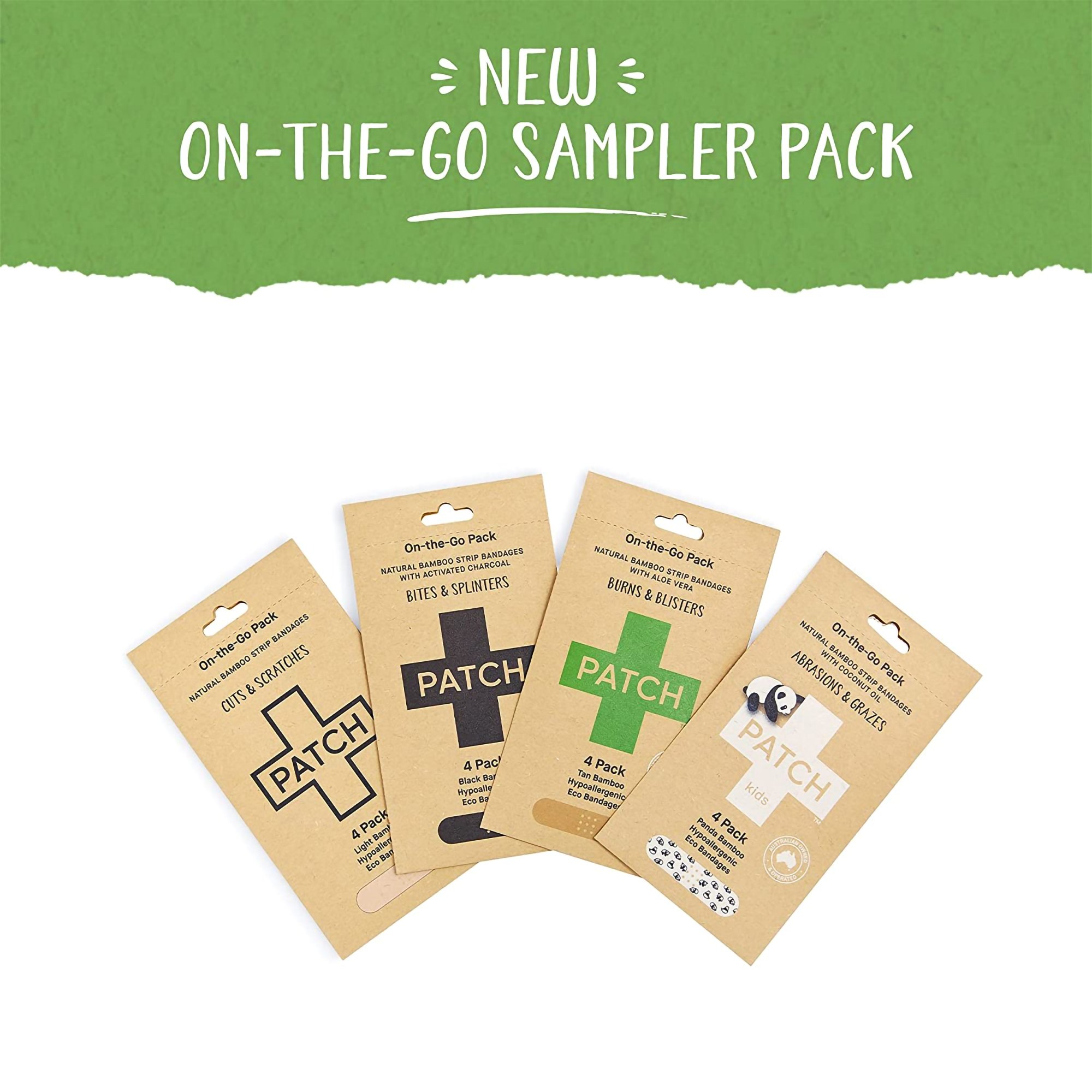 Nutricare USA LLC PATOTGMAILERCT - Patch™ On The Go Sample Pack Adhesive Strip, 3/4 x 3 Inch - 1/Pack, 100/Case