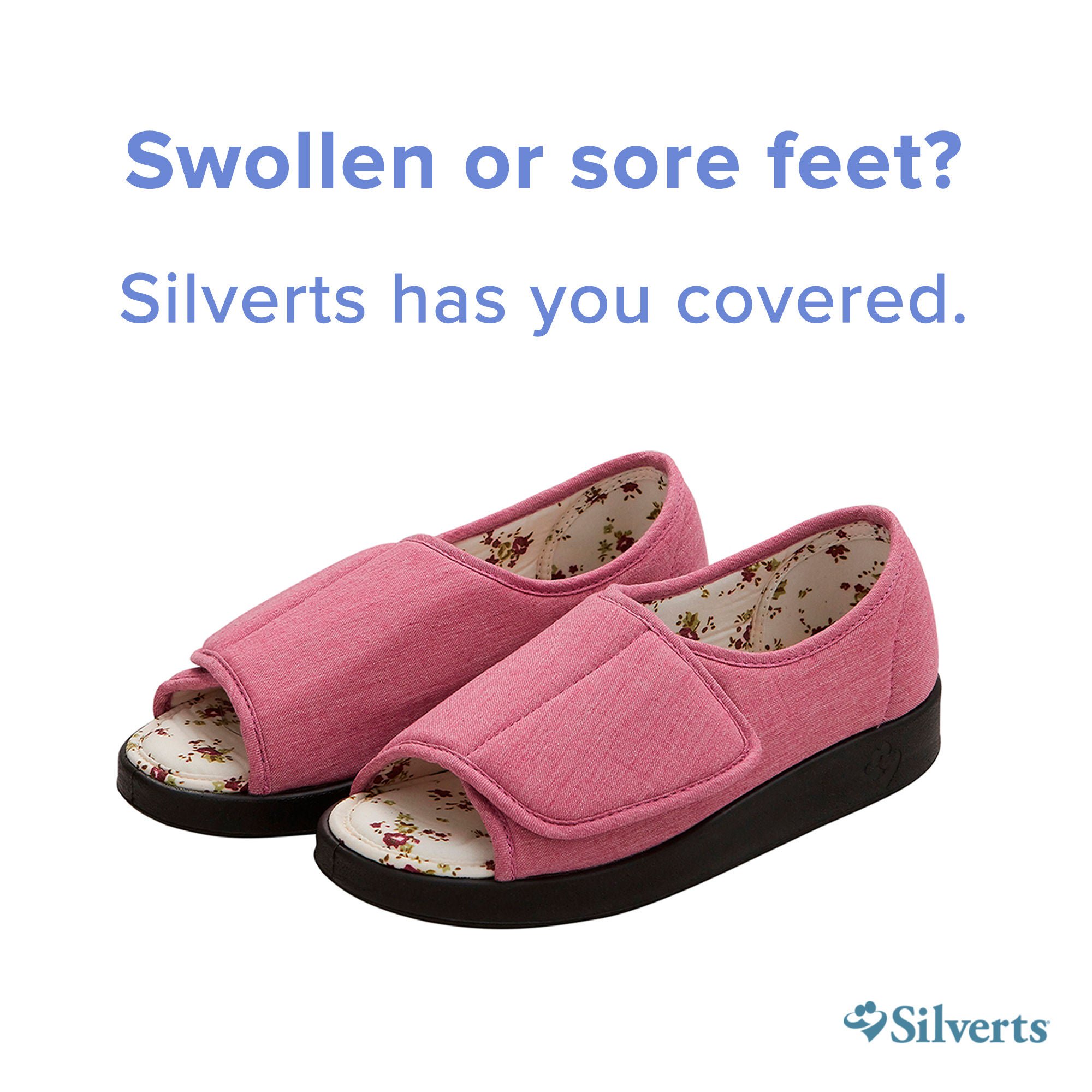 Silverts Adaptive LLC - SV15180_SVMRB_6 Silverts® Hook and Loop Closure Shoe