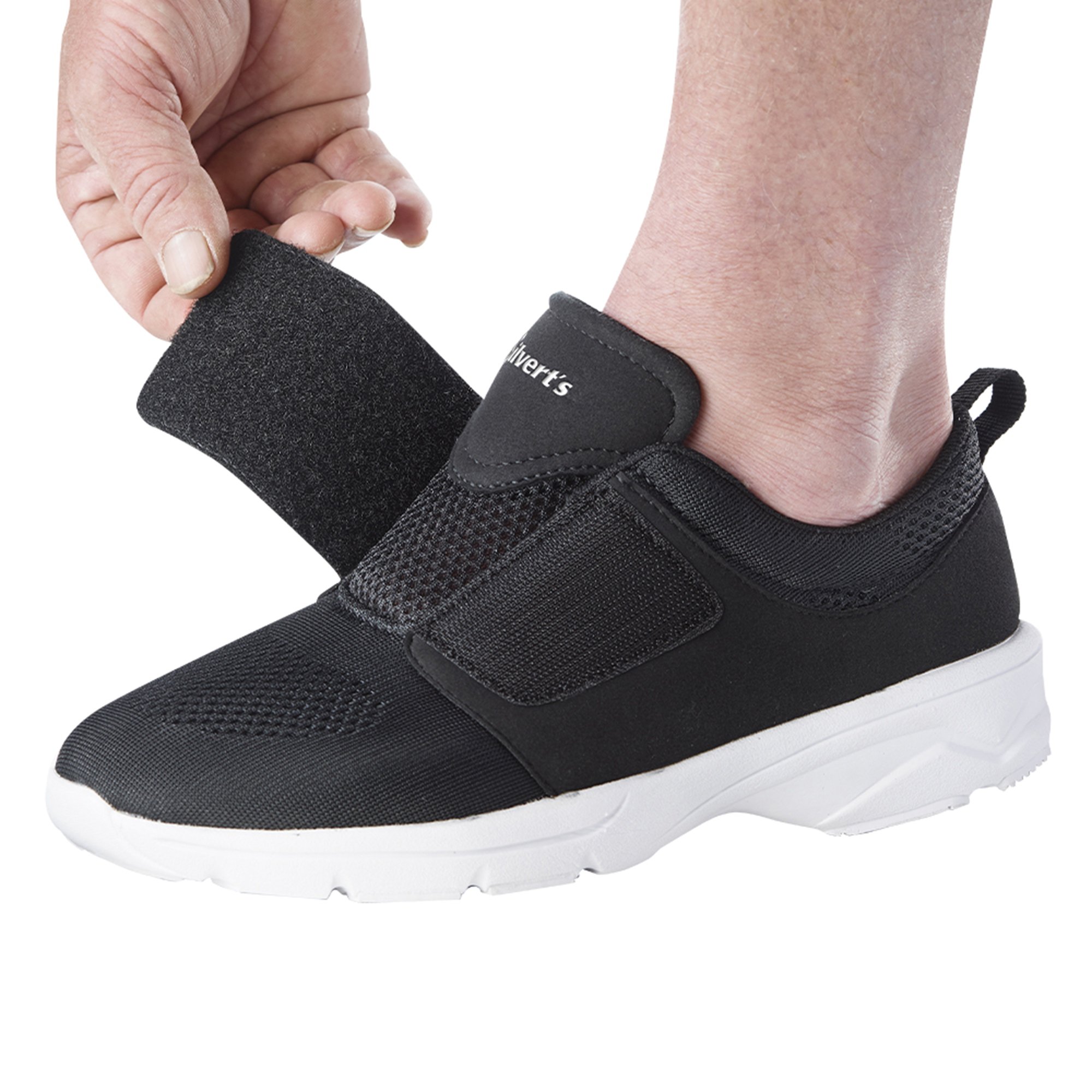 Silverts Adaptive LLC SV50010_SV2_7 - Silverts® hook-and-loop closure Walking Shoe, Size 7, Black - 1/Pair