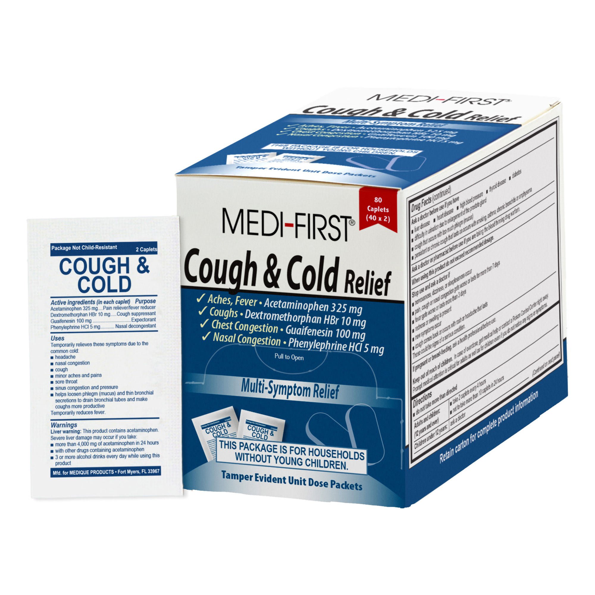 Medique Products - 83580 Medi-First® Cold and Cough Multi-Symptom Relief