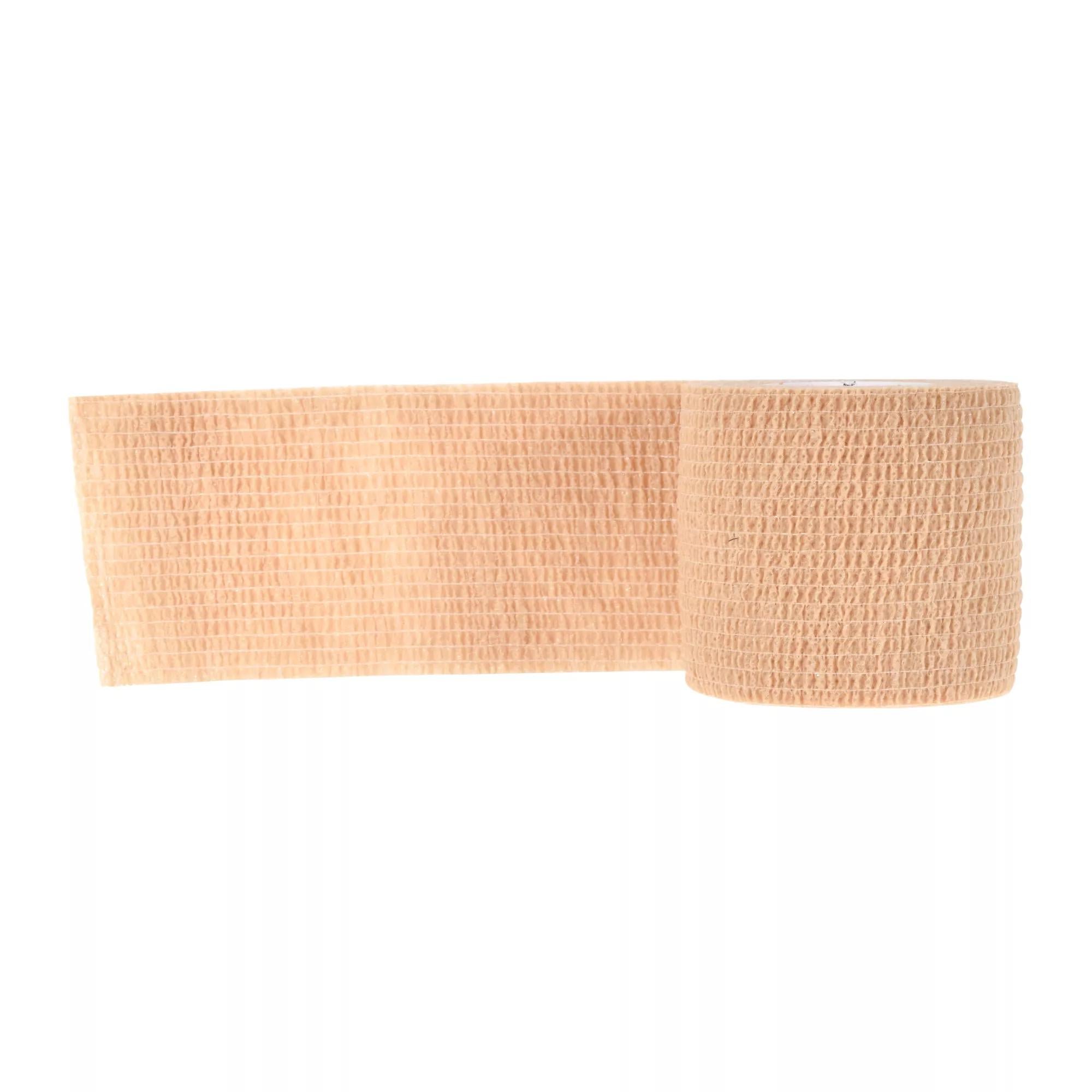 Cardinal - CAH15LF Cohesive Bandage Cardinal Health™ 1-1/2 Inch X 5 Yard Self-adherent Closure Tan NonSterile Standard Compression