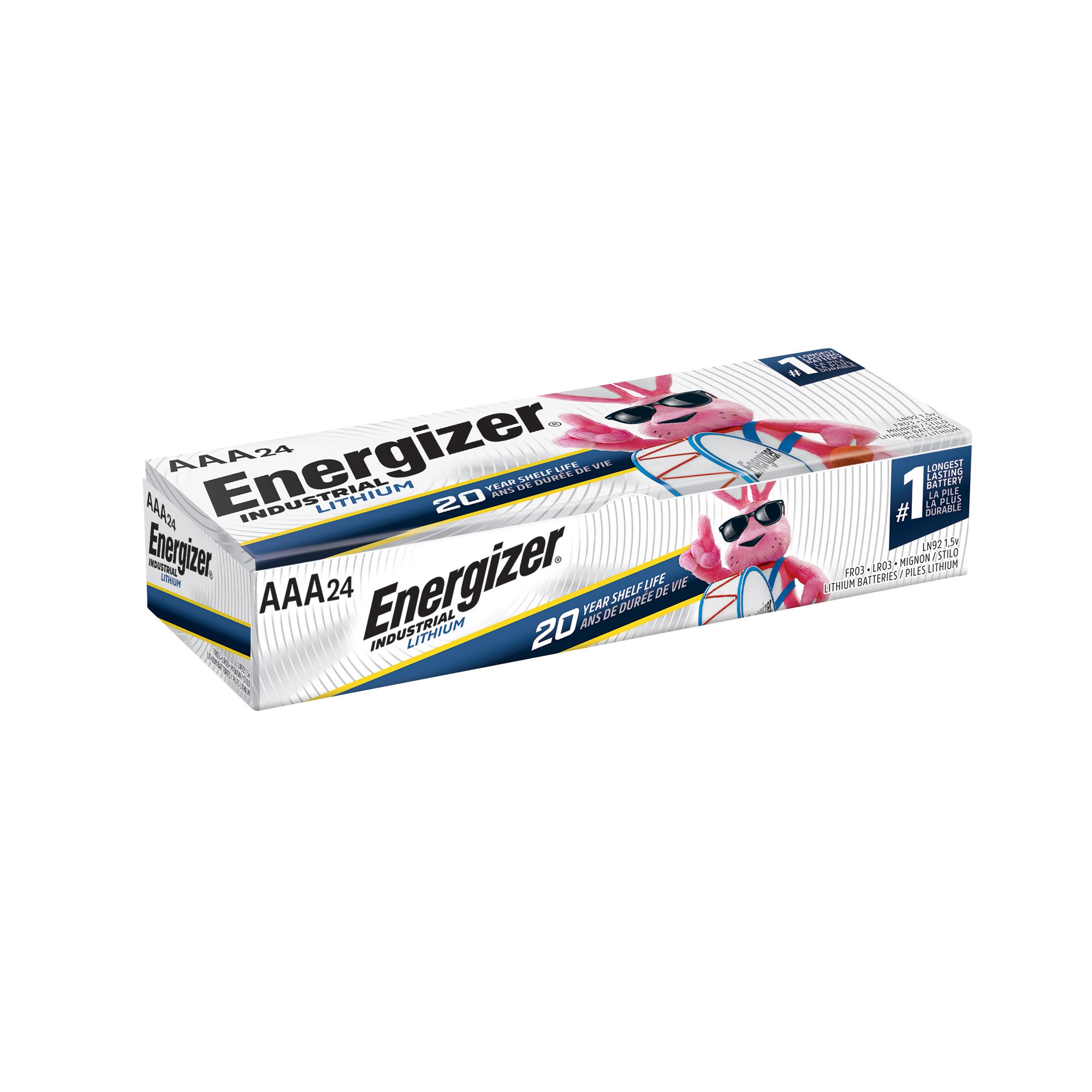 Energizer LLC LN92 - Energizer® Industrial AAA Alkaline Batteries, 24 Pack - 24/Box, 144/Case
