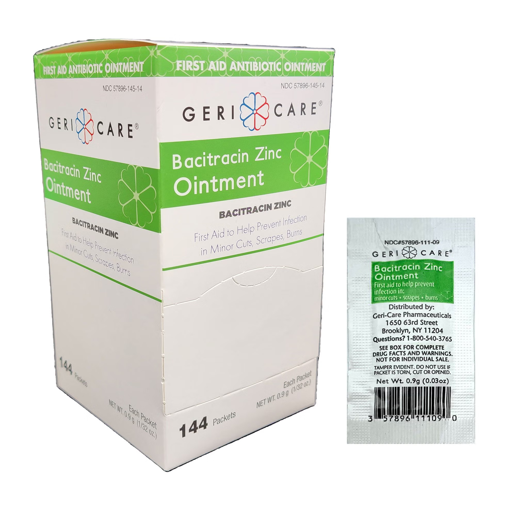 Geri-Care - S145-14-GCP Geri-Care Bacitracin Zinc First Aid Antibiotic