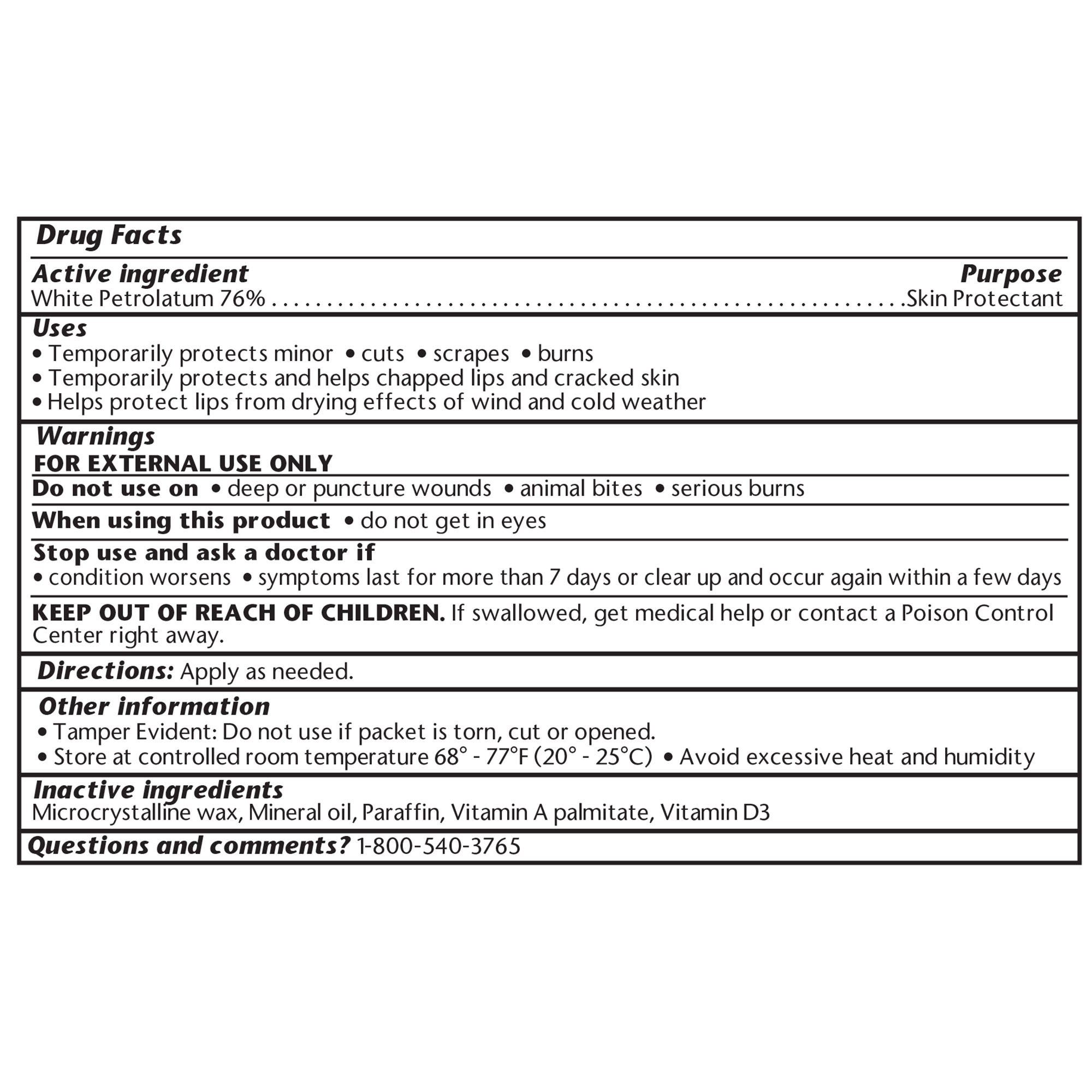 Geri-Care S110-14-GCP - Geri-Care® Vitamin A & D Ointment Skin Protectant with Petrolatum, 5-gram Packet - 144/Box, 864/Case