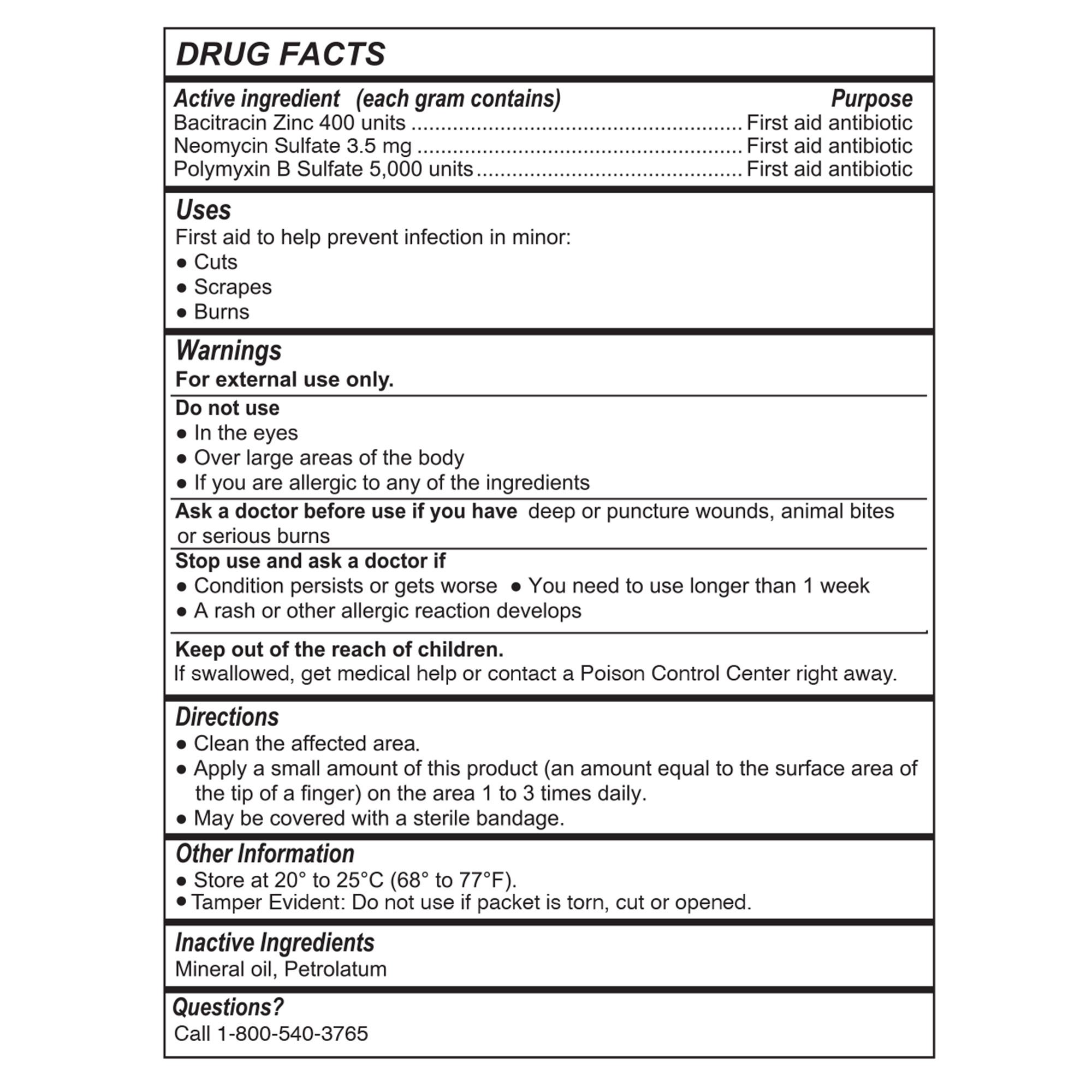 Geri-Care S143-14-GCP - Geri-Care Triple Antibiotic Ointment - 144/Box, 1728/Case