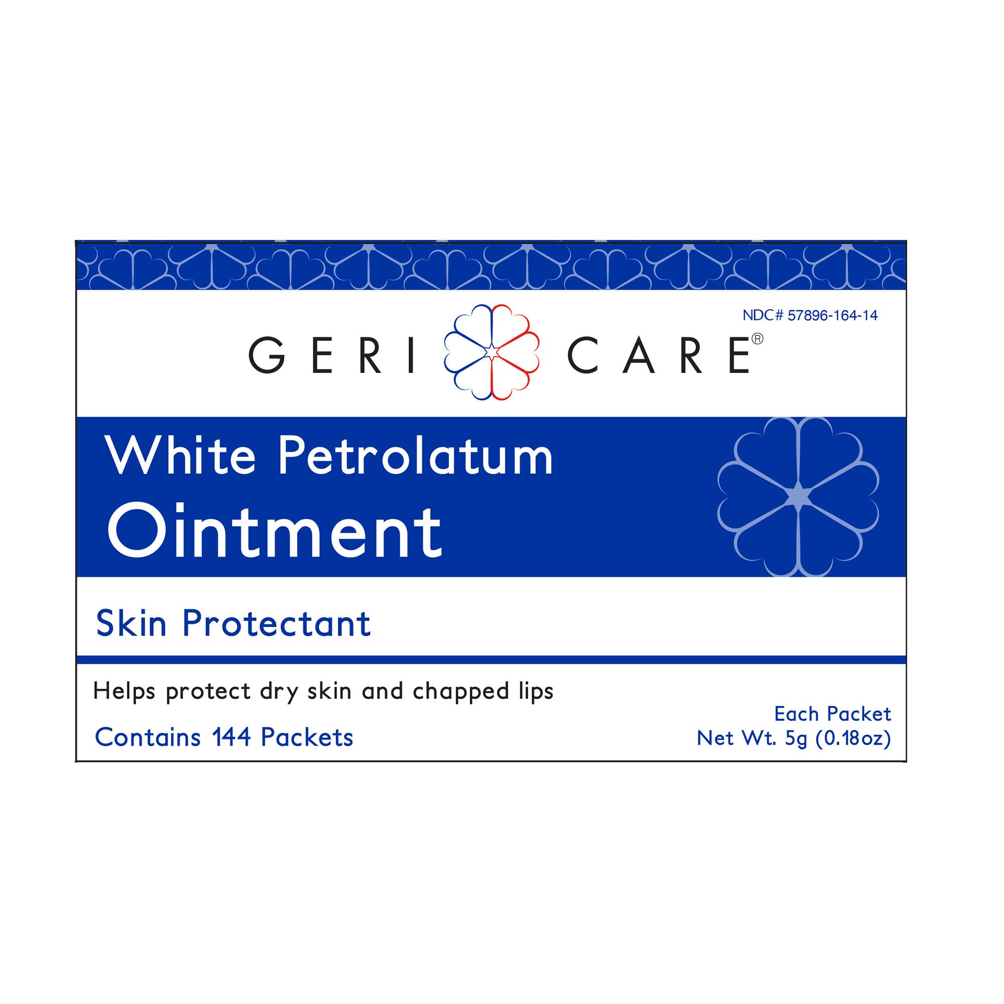Geri-Care S164-14-GCP - Geri-Care® White Petrolatum Petroleum Jelly - 144/Box, 864/Case