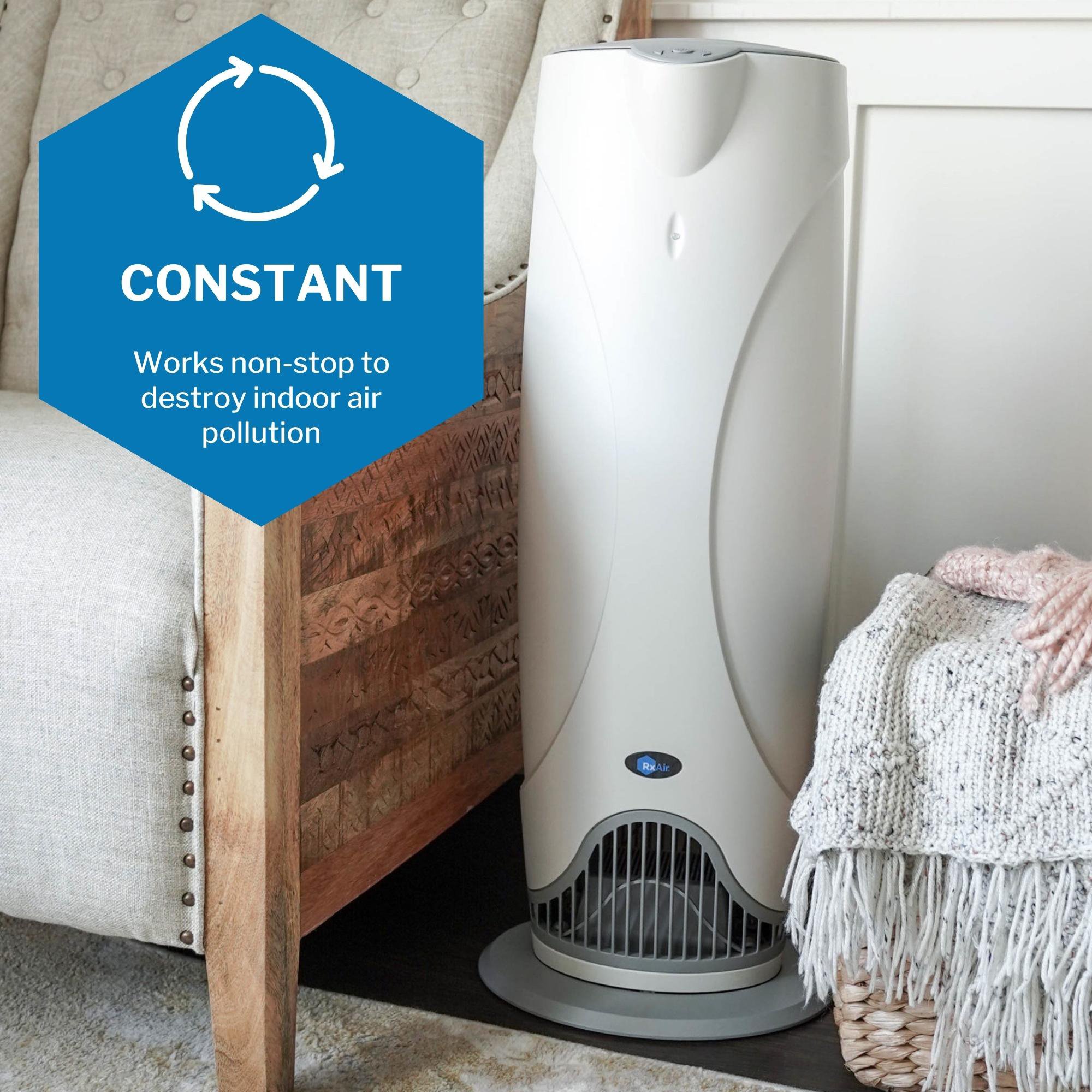 Vystar Corp RXAIR 400 - Vystar RX-Air Purifier for Large Rooms, Filterless UV Purification - 1/Each