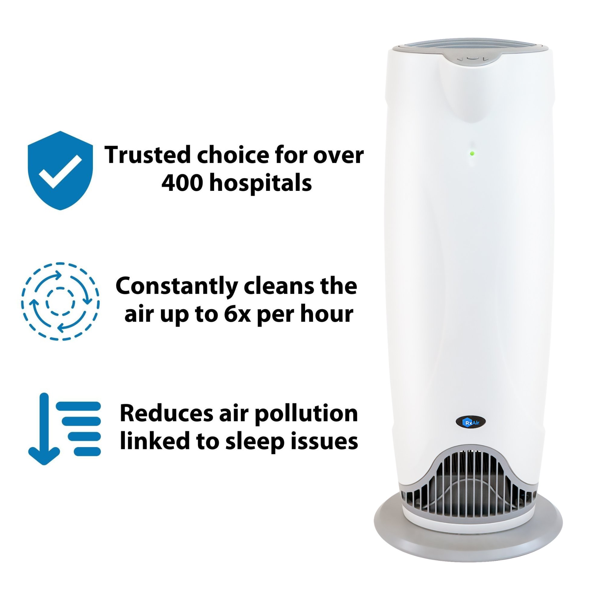 Vystar Corp RXAIR 400 - Vystar RX-Air Purifier for Large Rooms, Filterless UV Purification - 1/Each