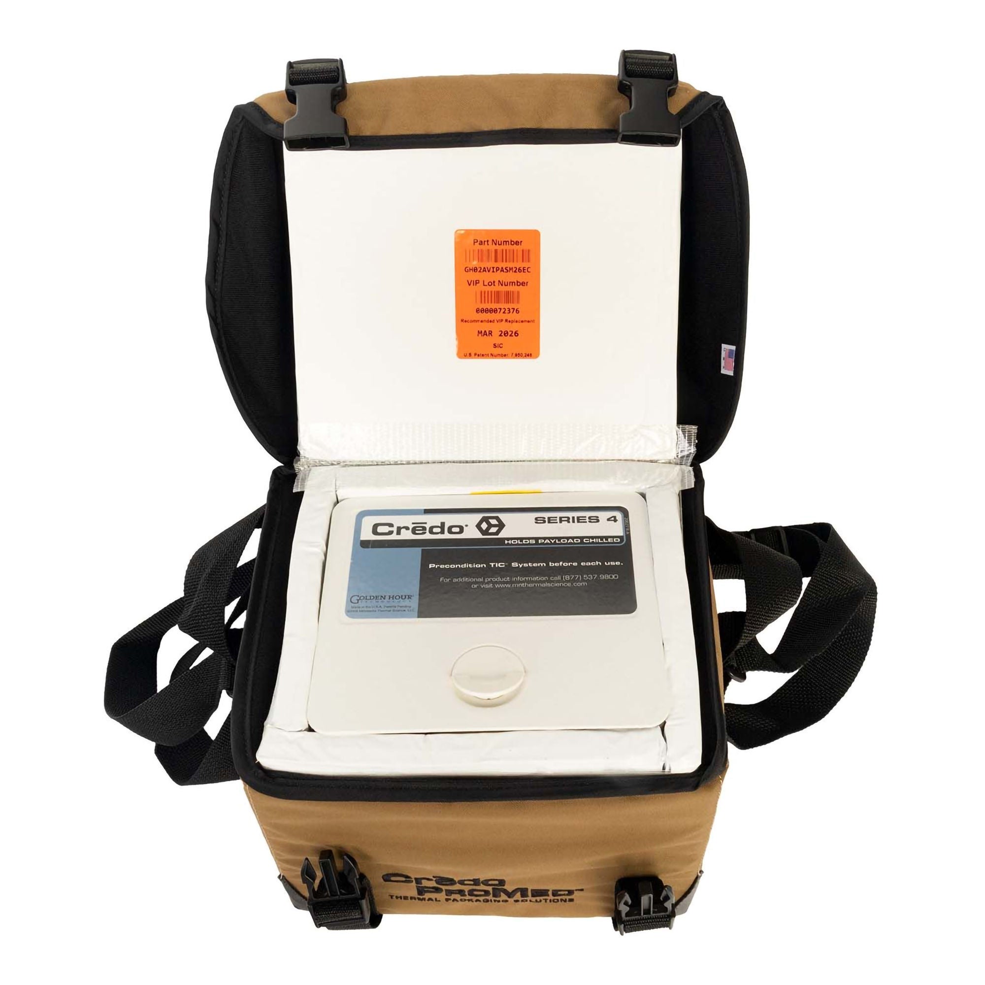 North American Rescue - 35-0011 Medical Transport Bag Credo Promed™ Series Four Tan Ballistic Nylon Fabric 8 X 9 X 10 Inch