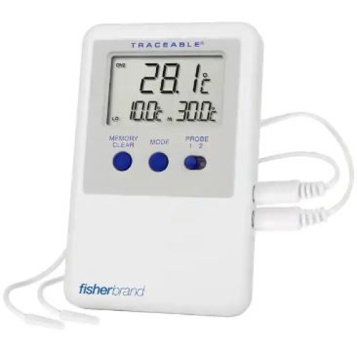 Fisher Anatomical - 14650106 Thermometer / Thermerstat / Sensor / Probe Fisherbrand™ Refrigerator / Freezer Thermometer For Refrigerator / Freezer