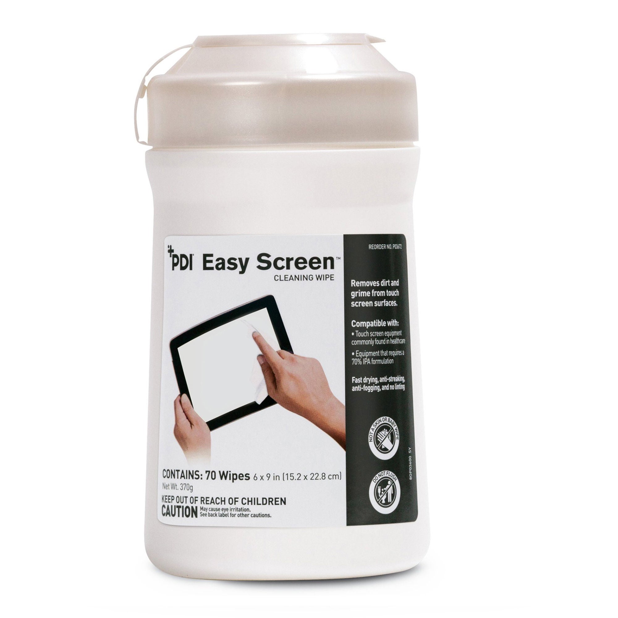 Professional Disposables - P03672 Easy Screen® Cleaning Wipe, 70 per Canister