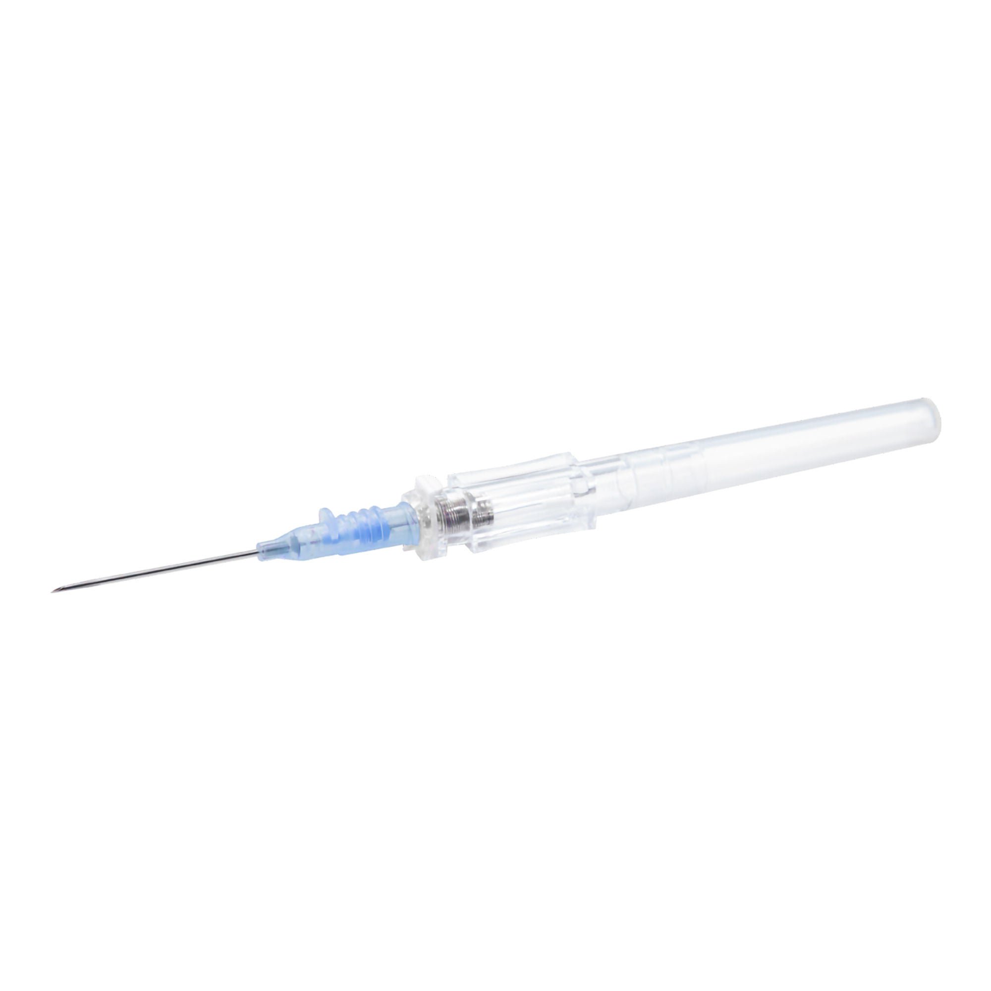 MedSource International - MS-86422 Peripheral IV Catheter TrueSafe™ BC 22 Gauge 1 Inch Polyurethane Straight Hub Blood Control Push Button Safety