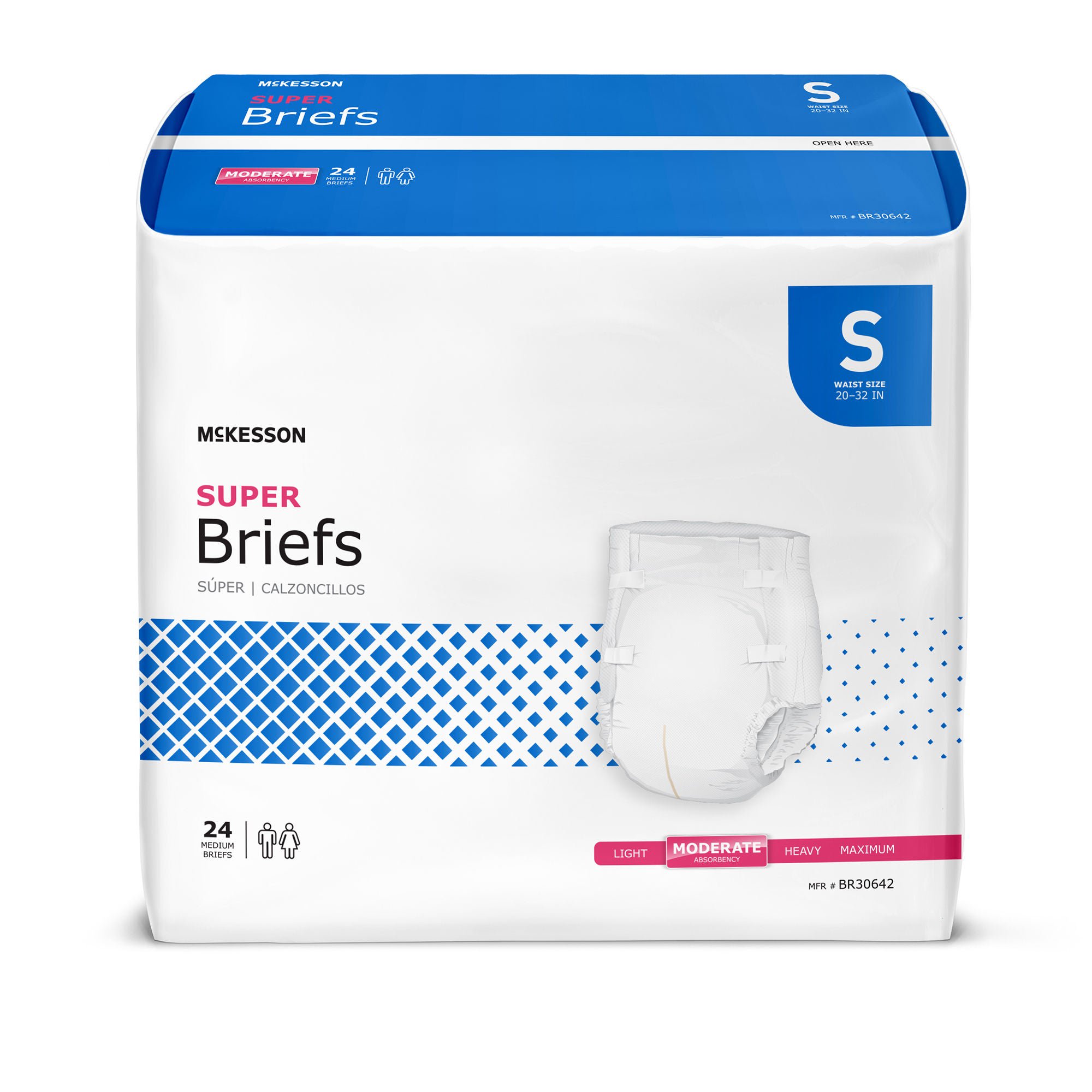 McKesson Brand - BR30642 McKesson Super Moderate Absorbency Incontinence Briefs