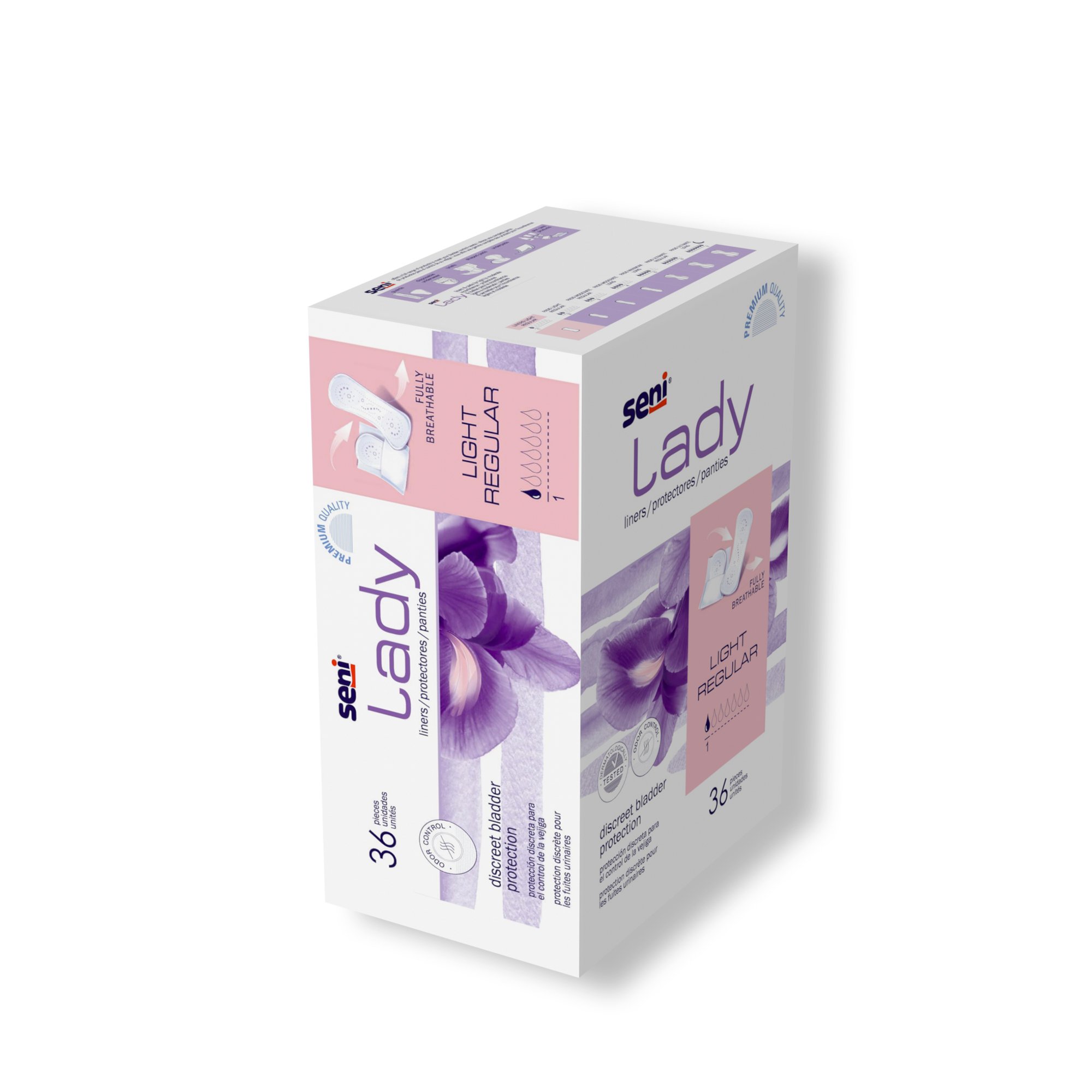 TZMO USA Inc S-1L36-PS1 - Seni® Lady Light Liners, Regular - 36/Pack, 216/Case