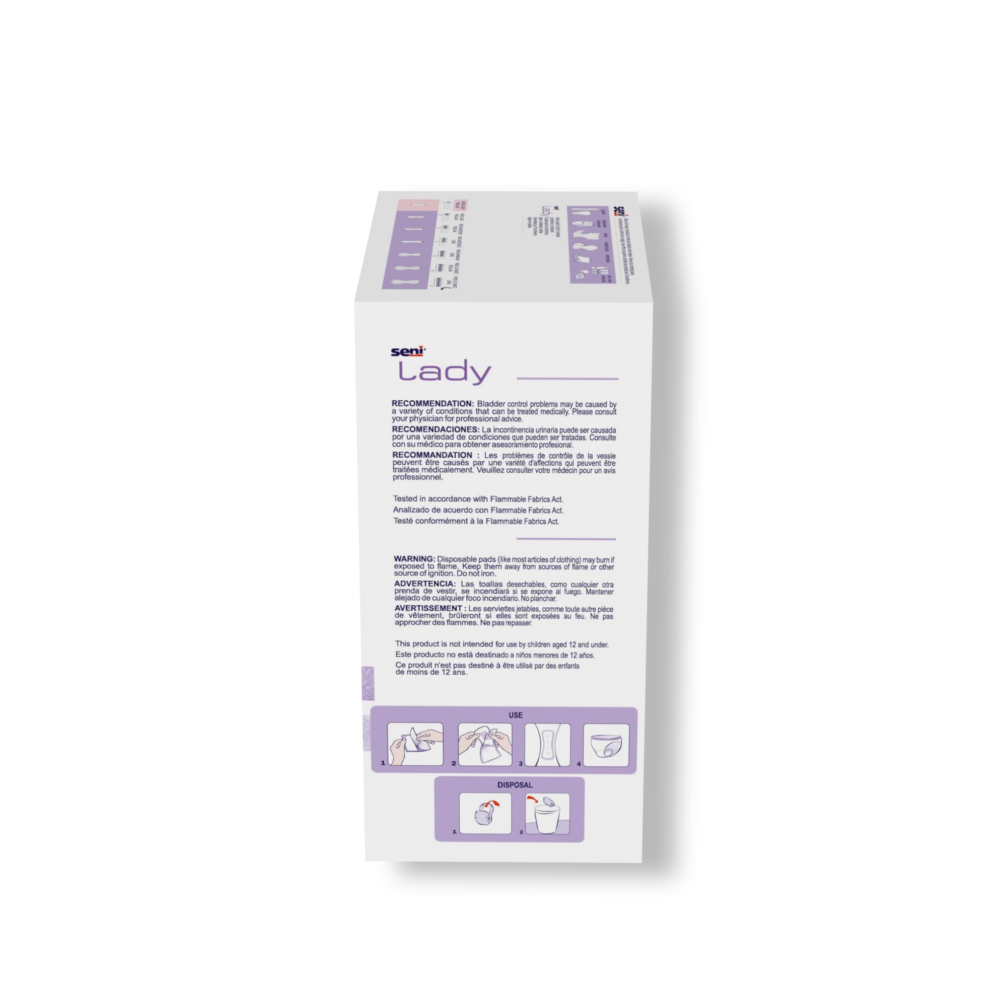 TZMO USA Inc S-1L36-PS1 - Seni® Lady Light Liners, Regular - 36/Pack, 216/Case