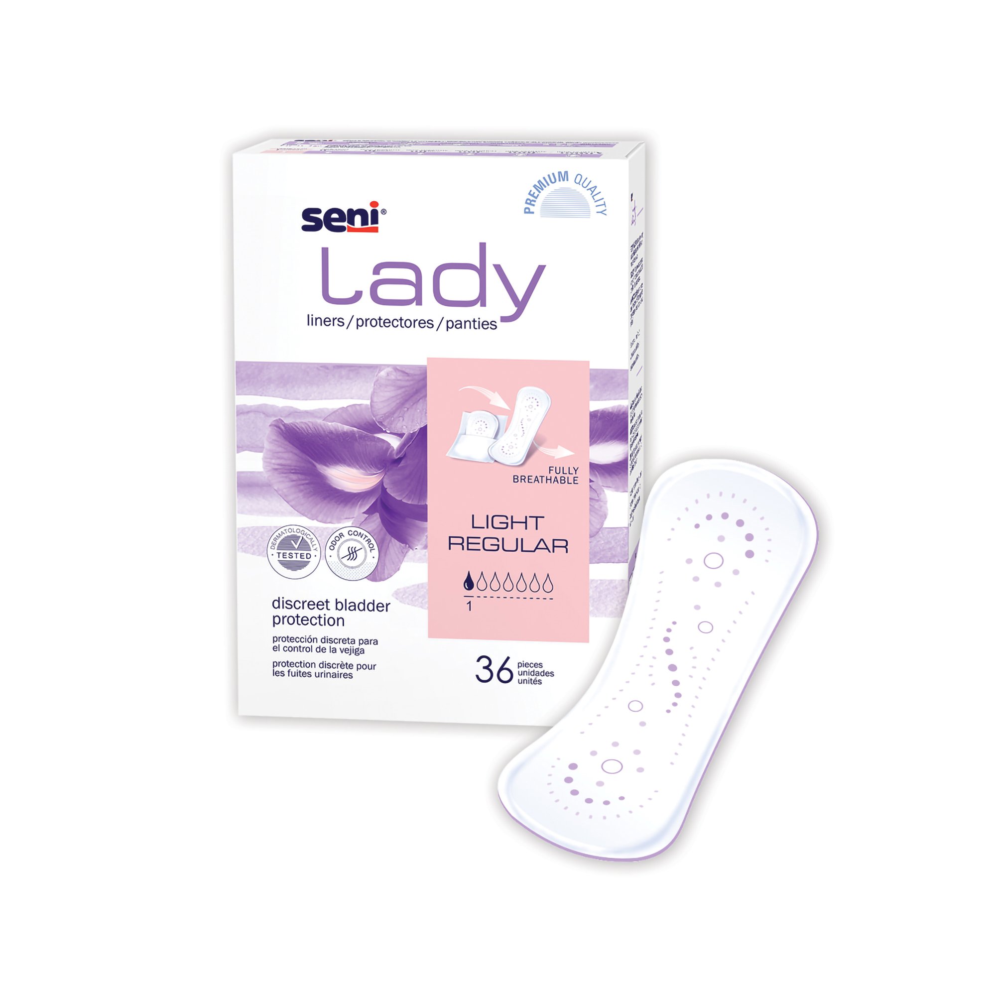 TZMO USA Inc S-1L36-PS1 - Seni® Lady Light Liners, Regular - 36/Pack, 216/Case