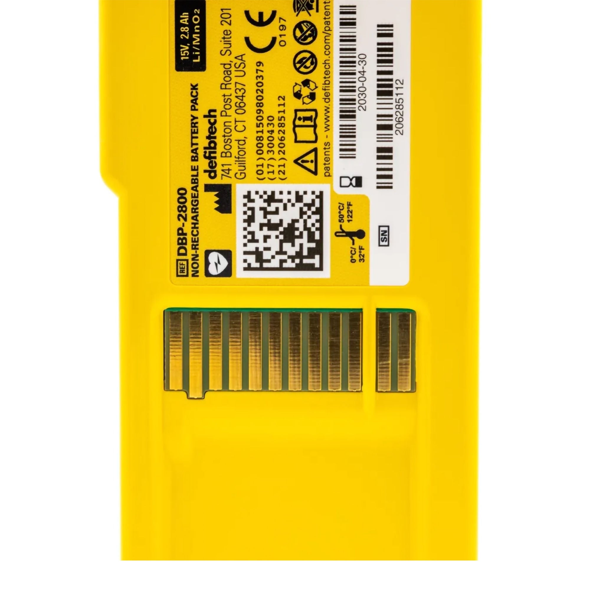 R & D Batteries - 6405 Diagnostic Battery Defibtech 15V, 2.8 Ah, Lithium For Lifeline AED
