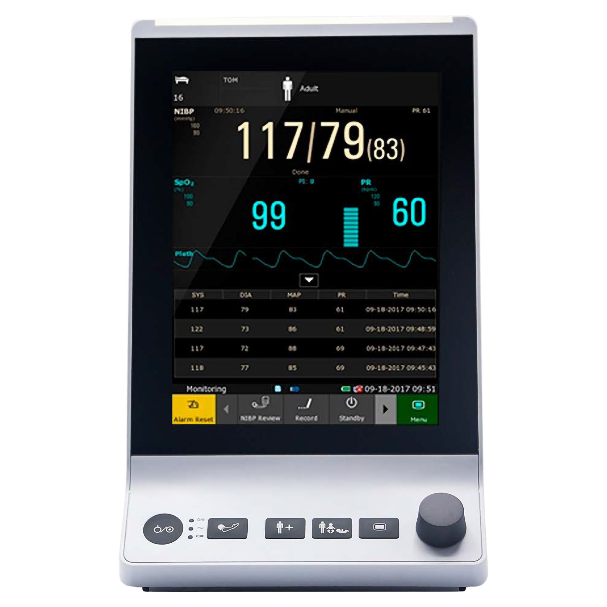 EdanUSA & MDPro - MDPRO2500_NST.E Vital Signs Monitor MDPRO 2500_NST Monitoring NIBP, SpO2, Temperature AC Power / Battery Operated