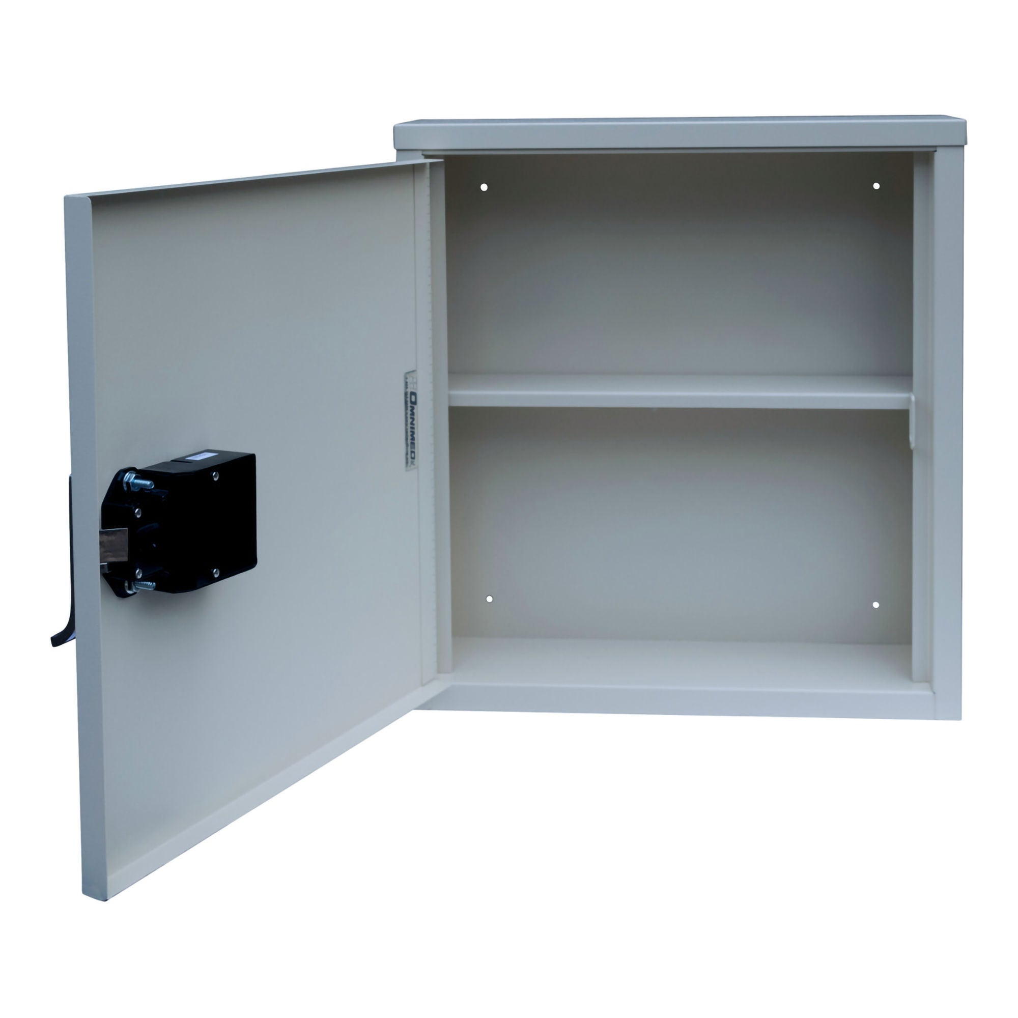 Omnimed - 291600-LG Patient Security Cabinet Wall Mount Powder Coated Steel Without Drawers 1 Shelf Electronic Lock