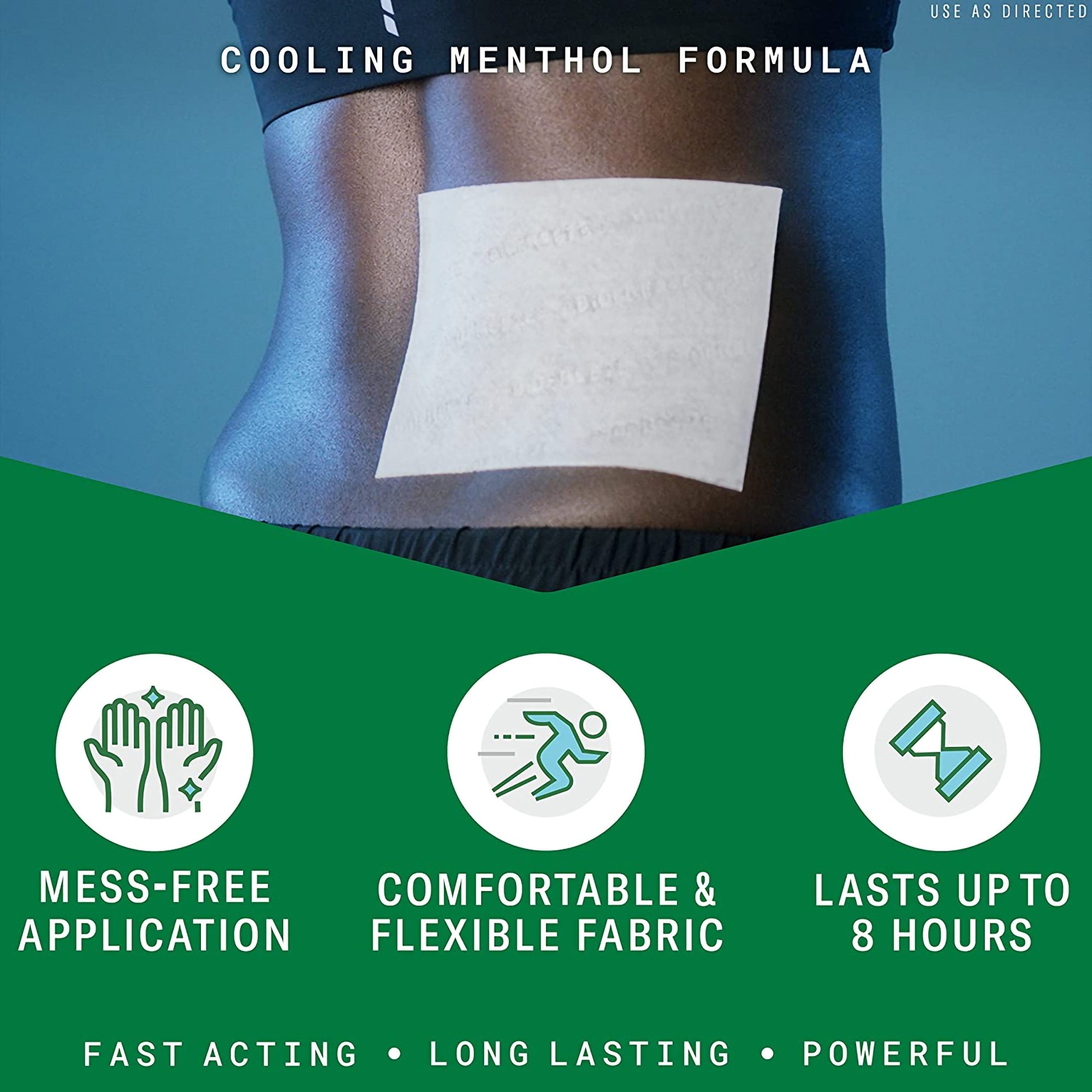 Boxout LLC RKT3210136 - Biofreeze® Menthol Pain Relief Patches, Large - 5/Box, 120/Case