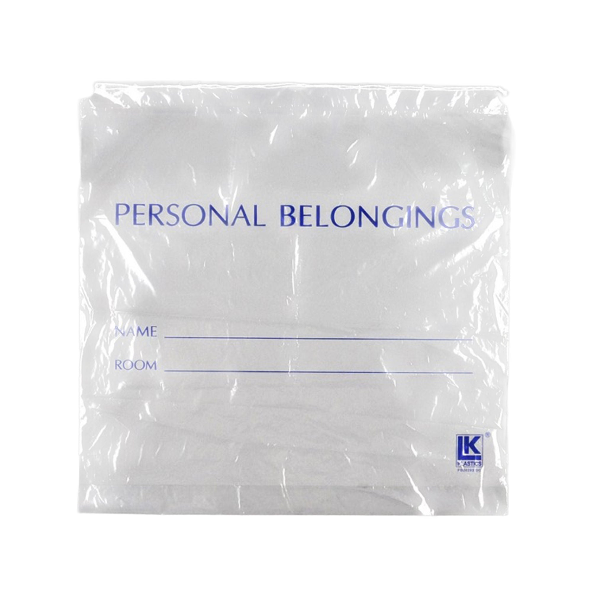 Elkay Plastics - PB20203DSC Patient Belongings Bag LK® 20 X 20 Inch LDPE Drawstring Closure Clear