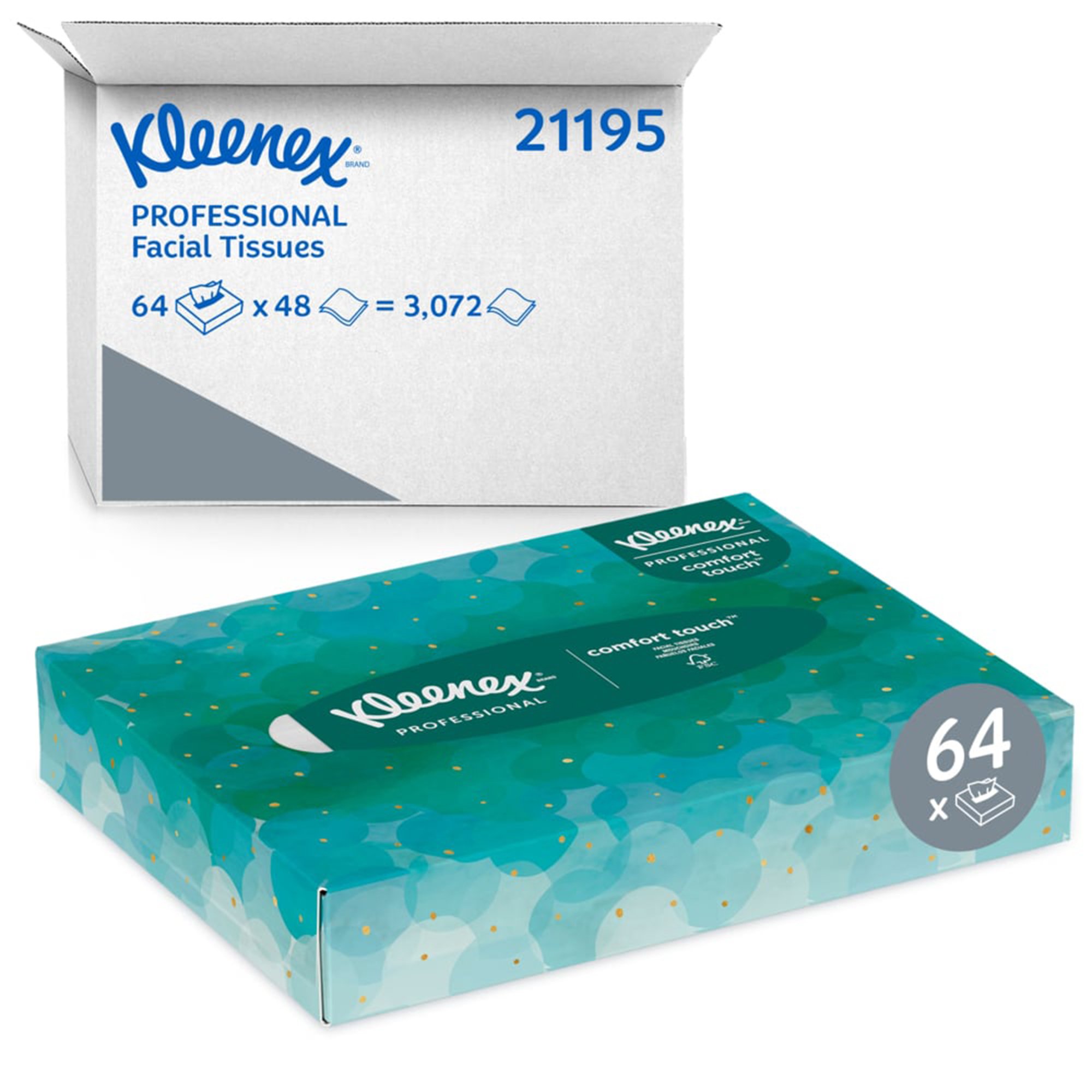 Kimberly Clark 21195 - Kleenex® Junior Facial Tissue - 1/Box, 64/Case