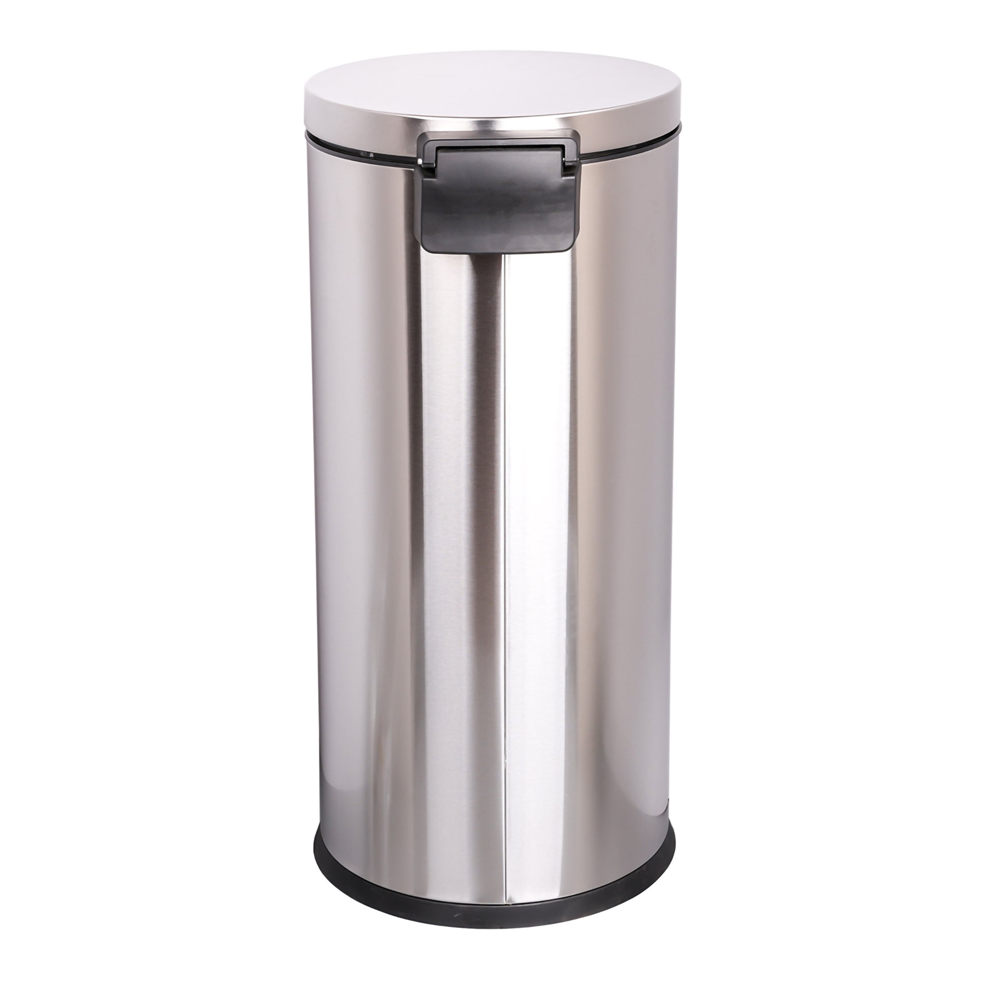 McKesson Brand 16-45269 - McKesson Trash Can, Stainless Steel, Round, 8 Gallons, 12 x 26.77 Inch - 1/Each, 1/Case