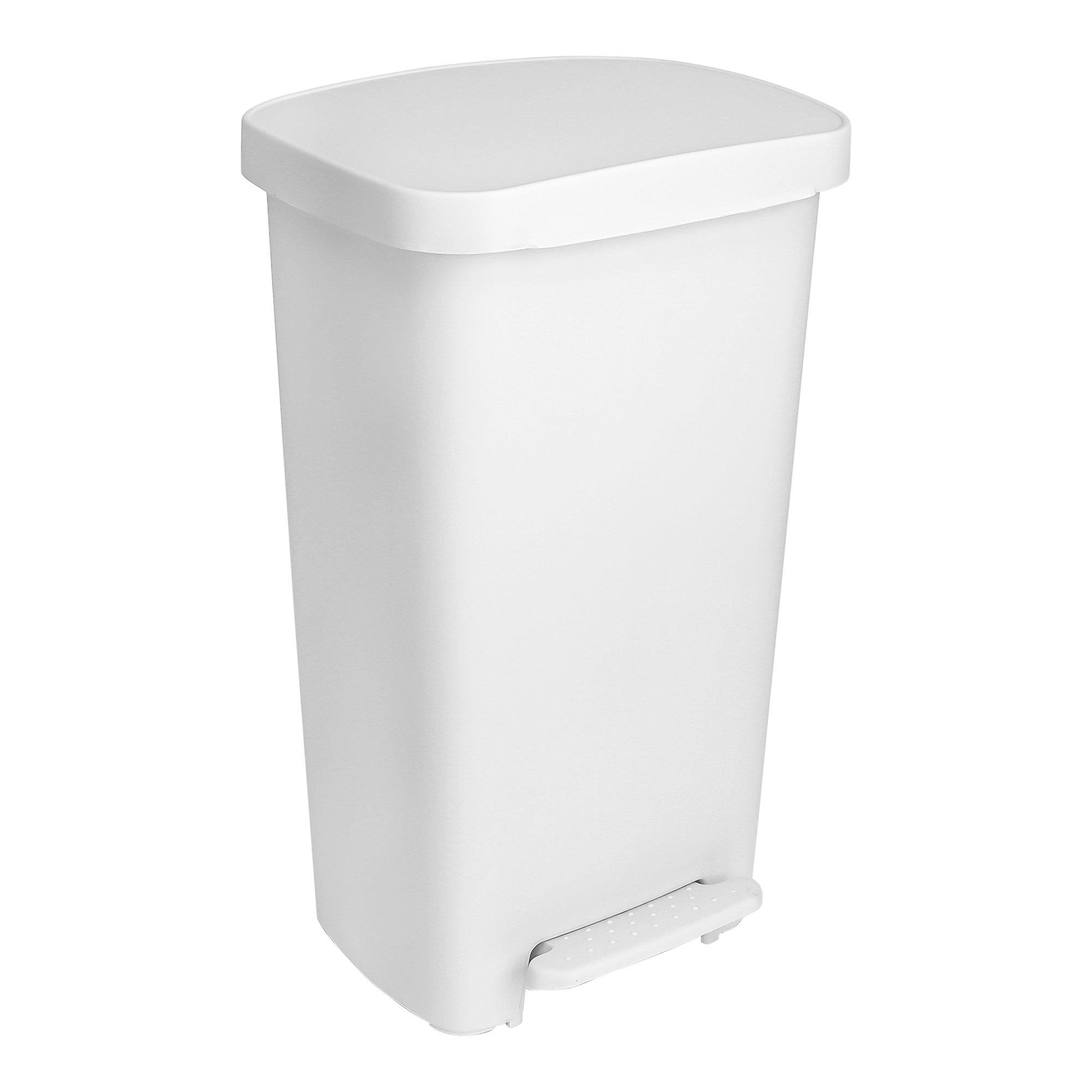 McKesson Brand 16-25266 - McKesson Waste Can with Step-On Pedal, White, 15.16 x 14.76 x 26.57 Inch - 1/Each, 1/Case