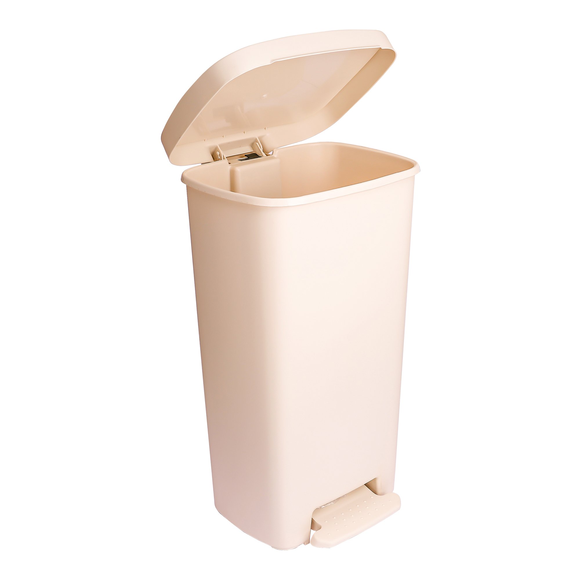 McKesson Brand 16-25268 - McKesson Waste Can with Step-On Pedal, Beige, 15.16 x 14.76 x 26.57 Inch - 1/Each, 1/Case