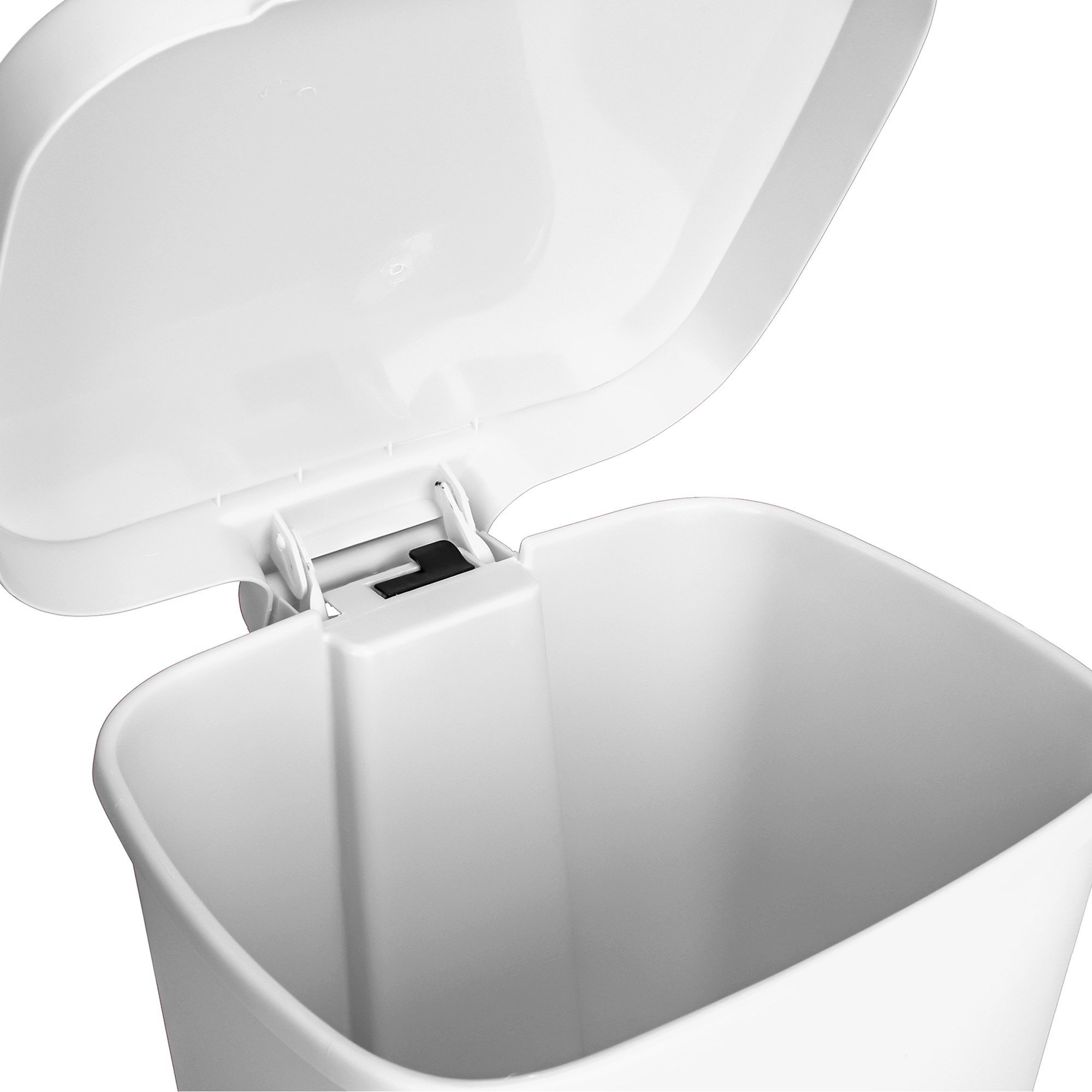 McKesson Brand 16-25269 - McKesson Waste Can with Step-On Pedal, Plastic, White, 14.37 x 15.16 x 18.9 Inch - 1/Each, 1/Case