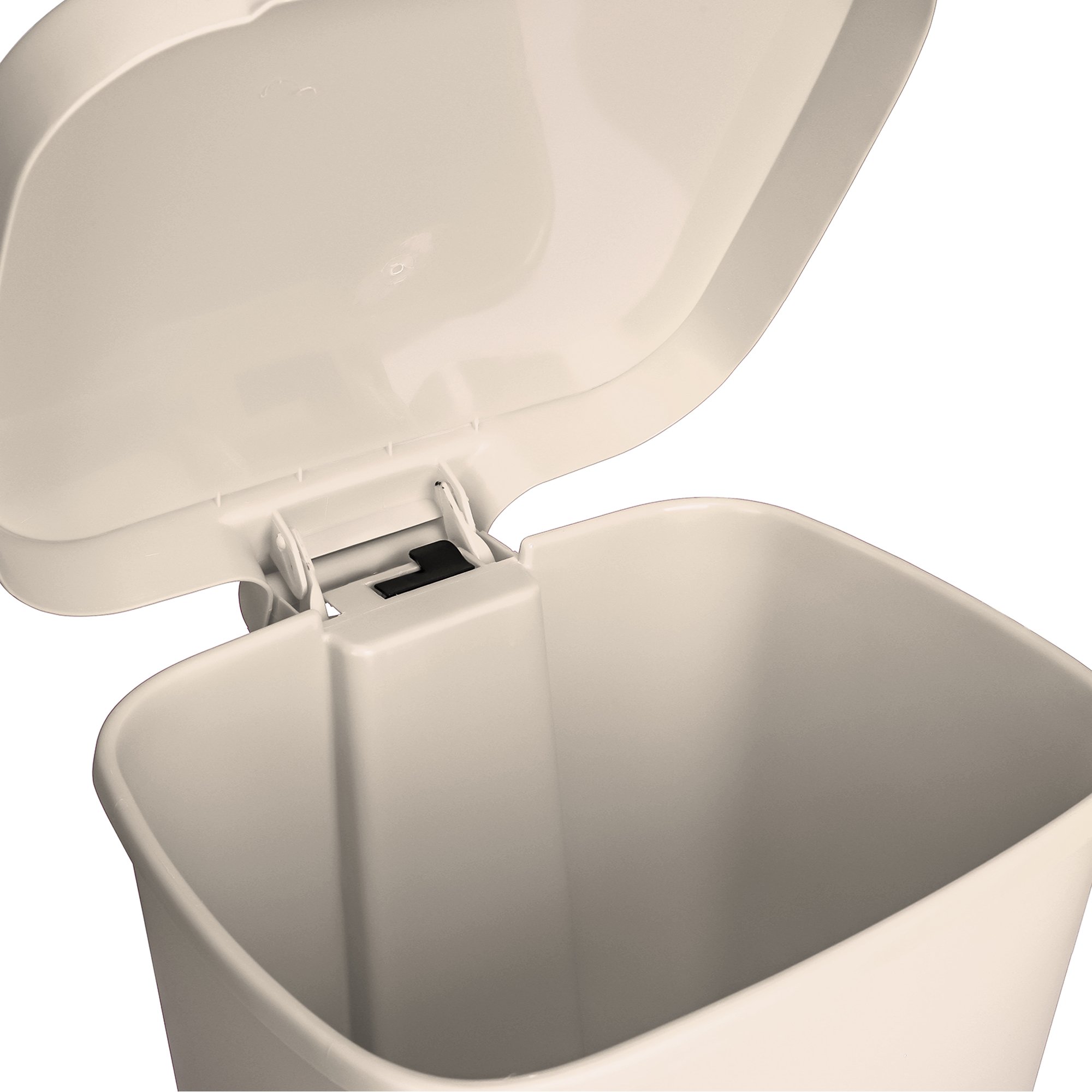 McKesson Brand 16-25271 - McKesson Waste Can with Step-On Pedal, Plastic, Beige, 15.16 x 14.37 x 18.9 Inch - 1/Each, 1/Case
