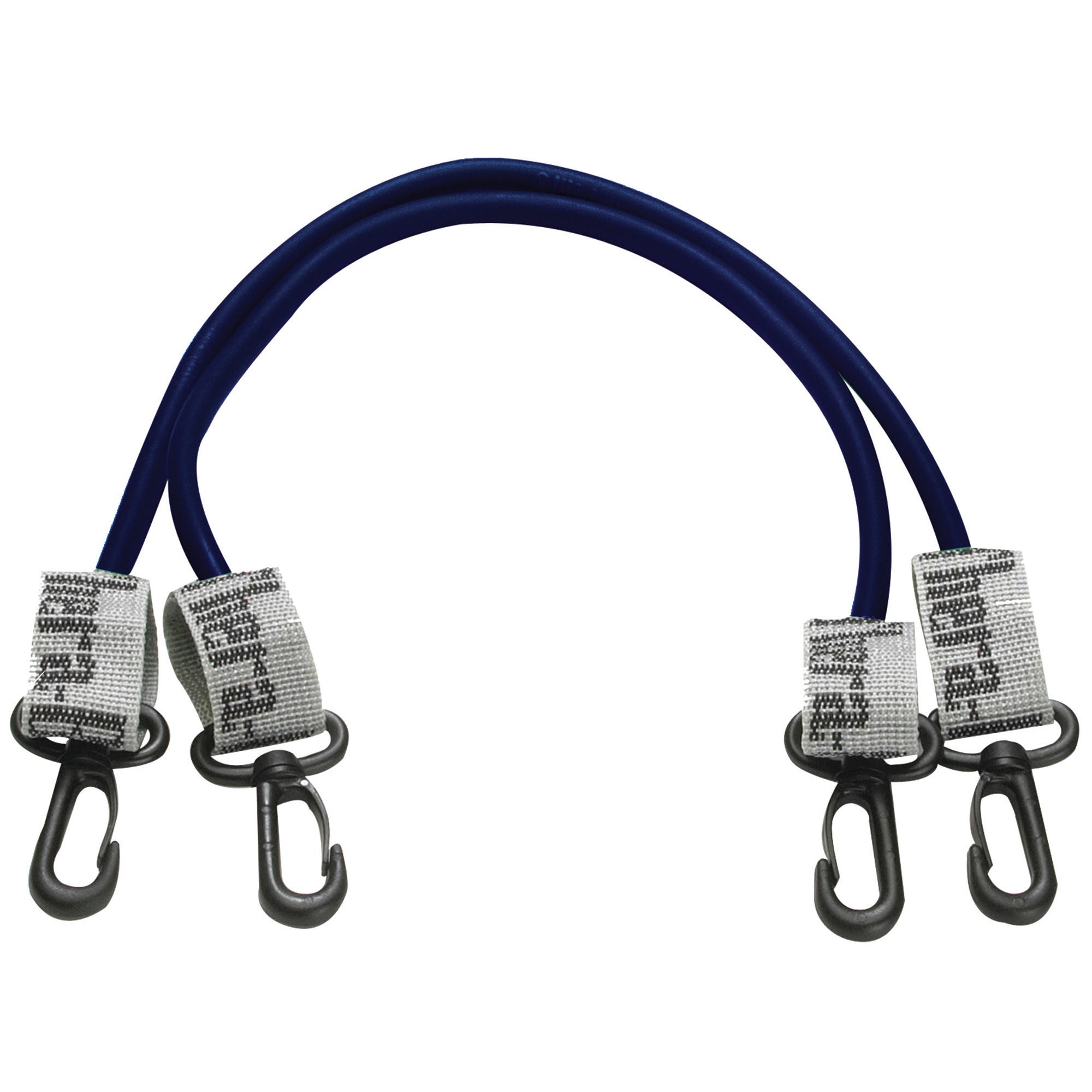 Fabrication Enterprises - 10-1587 Exercise Resistance Tubing with Connectors TheraBand® Blue 18 Inch Length Heavy Resistance