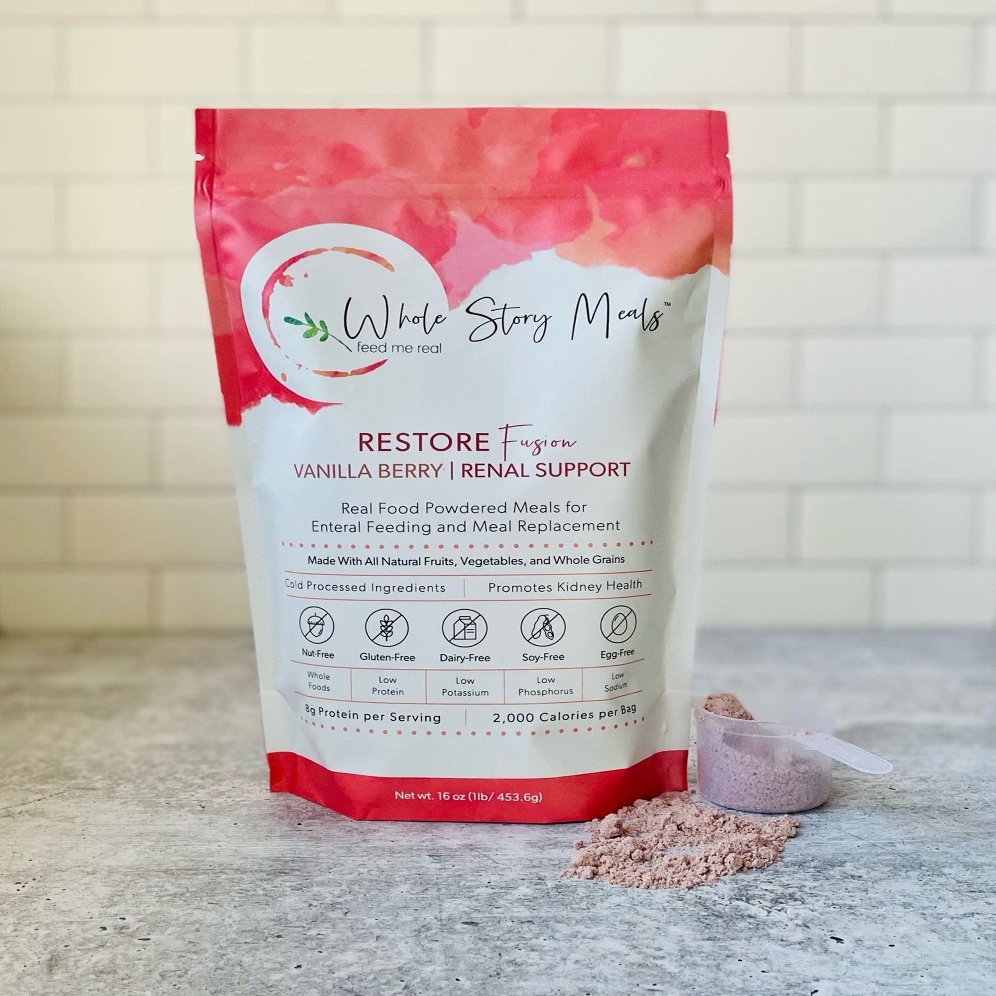 Restore Fusion Renal Support Oral Supplement 9126 by Whole Story Meals