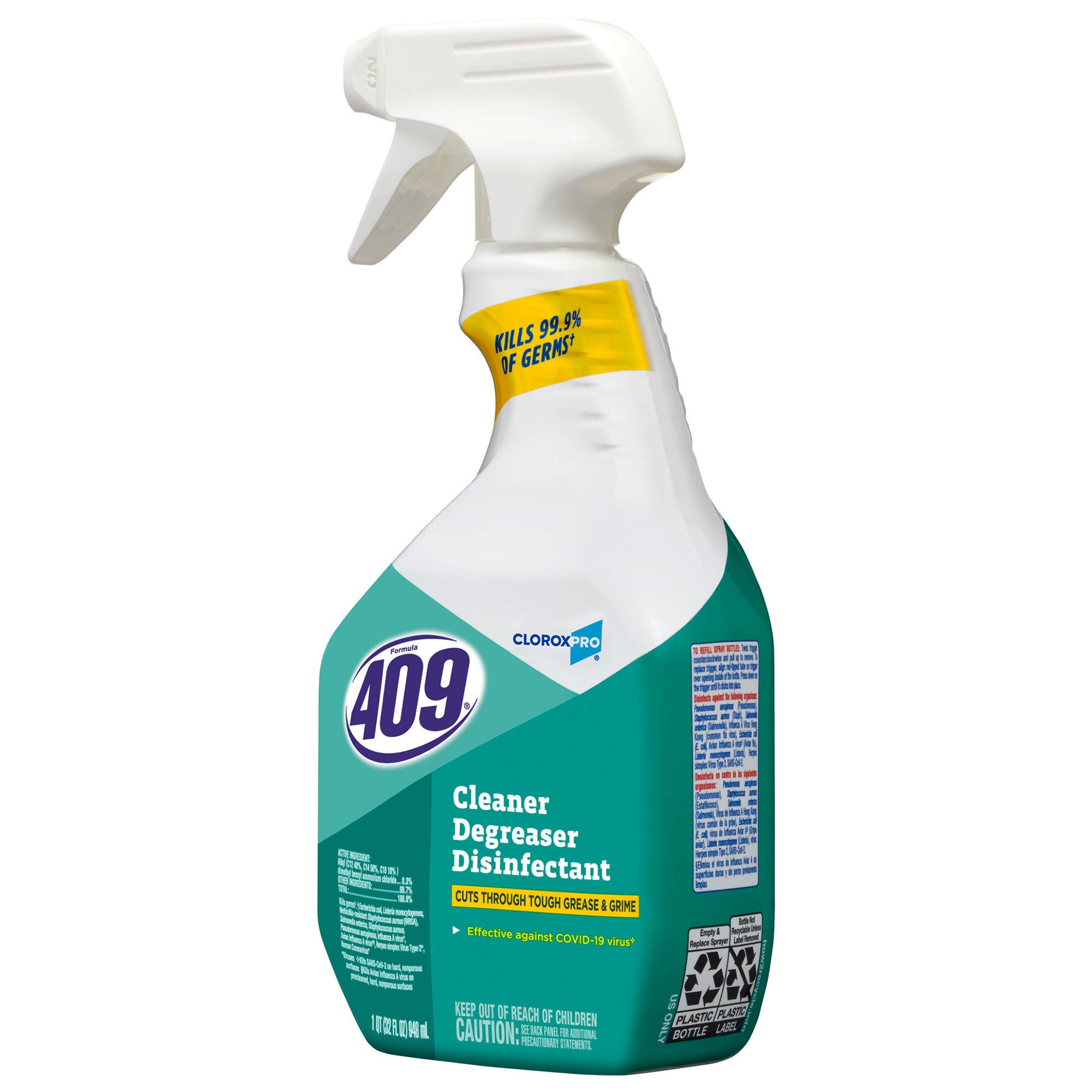 The Clorox Company - 35306 Surface Disinfectant Cleaner / Degreaser Formula 409® Ammoniated Trigger Spray Liquid 32 oz. Bottle Citrus Floral Scent NonSterile