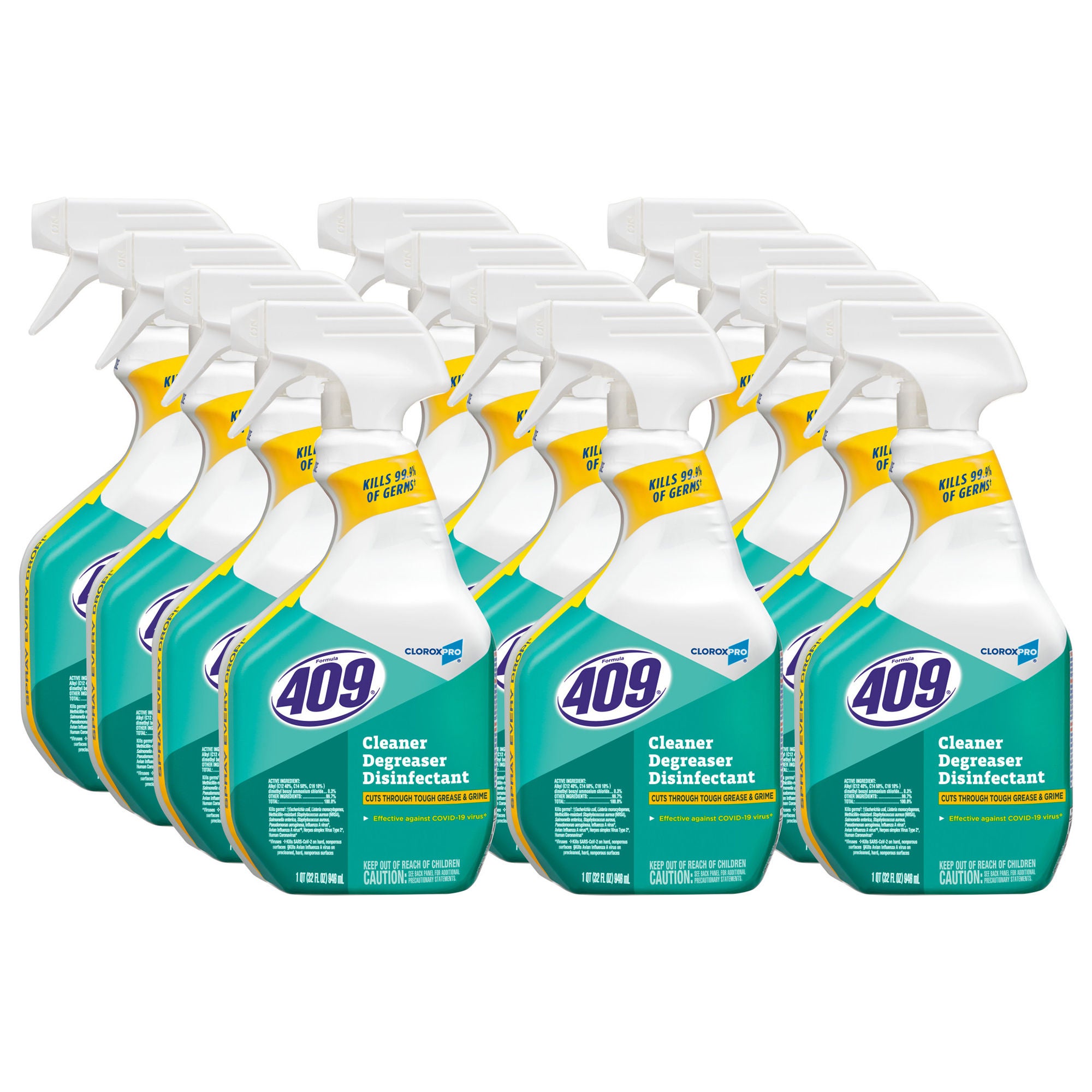 The Clorox Company - 35306 Surface Disinfectant Cleaner / Degreaser Formula 409® Ammoniated Trigger Spray Liquid 32 oz. Bottle Citrus Floral Scent NonSterile