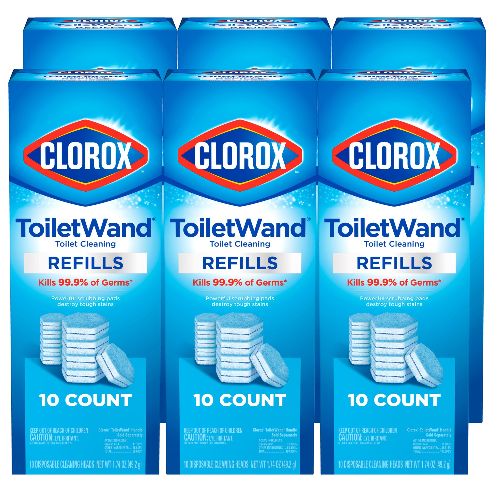 Clorox Toilet Bowl Cleaner Disinfecting Refill Pads 31620 by The Clorox