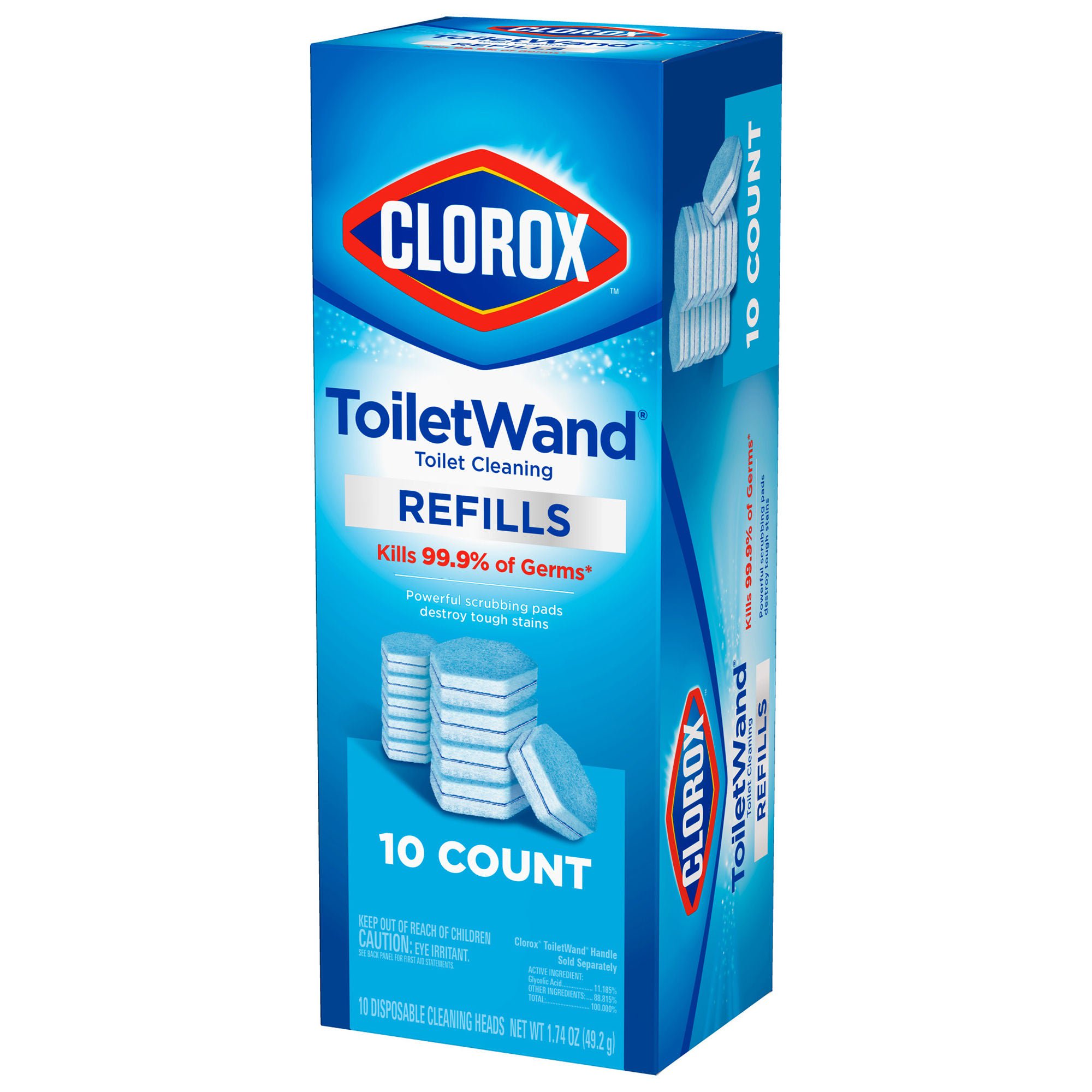 The Clorox Company - 31620 Toilet Bowl Cleaner Disinfecting Refill Pads Clorox® Blue / White