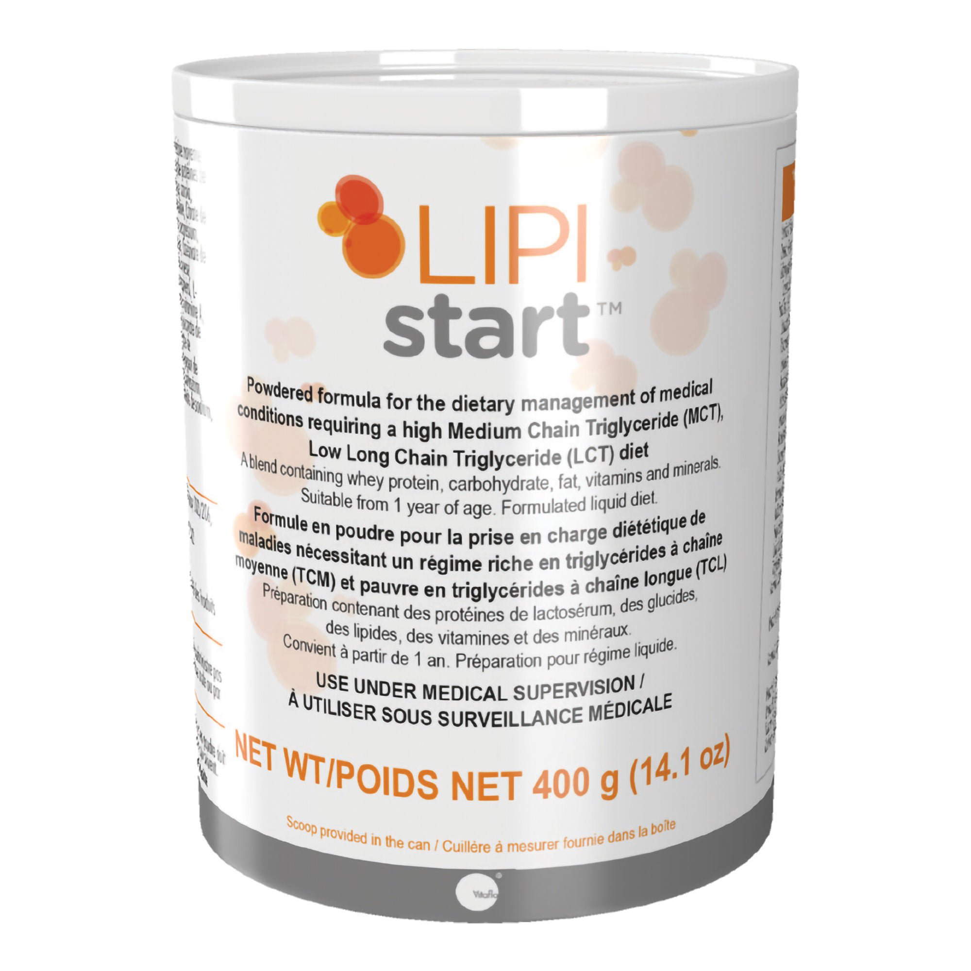 Vitaflo USA LLC - 812539021339 Lipistart™ Powder Formula for Management of Conditions requiring high MCTs