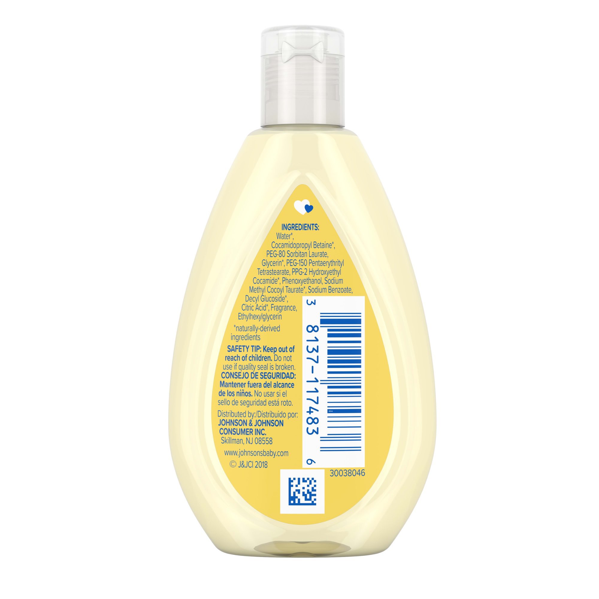 J & J Sales 38137119665 - Johnson's® Baby Head-to-Toe® Wash and Shampoo - 1/Each