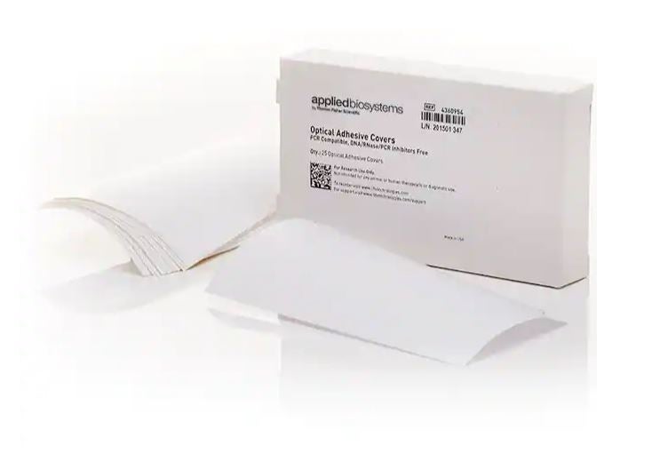 Fisher Scientific - 4360954 MicroAmp™ Optical Adhesive Film Pressure Sensitive Adhesive, Optical For use with MicroAmp 96-Well / 384-Well Plates